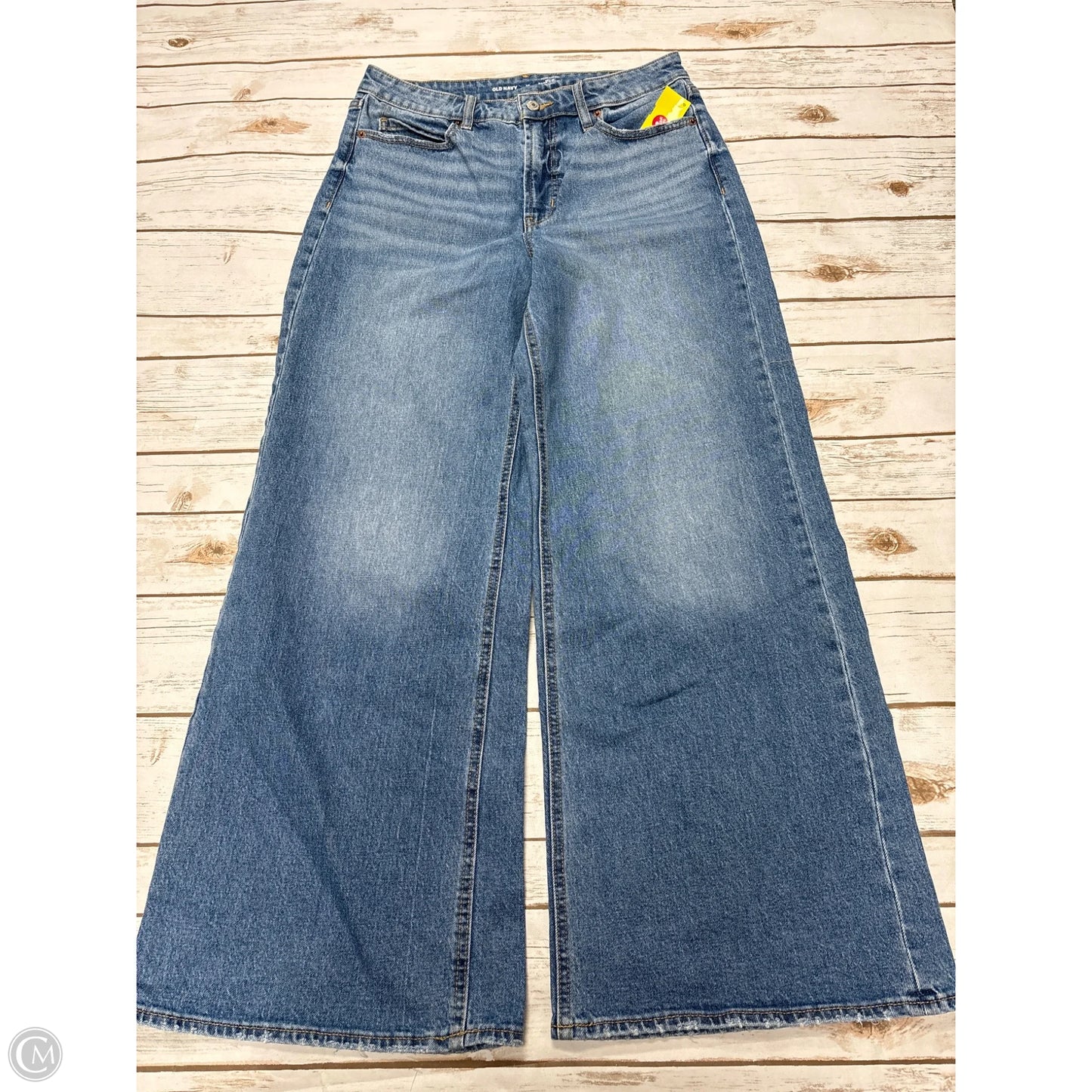 Jeans Wide Leg By Old Navy In Blue Denim, Size: 12