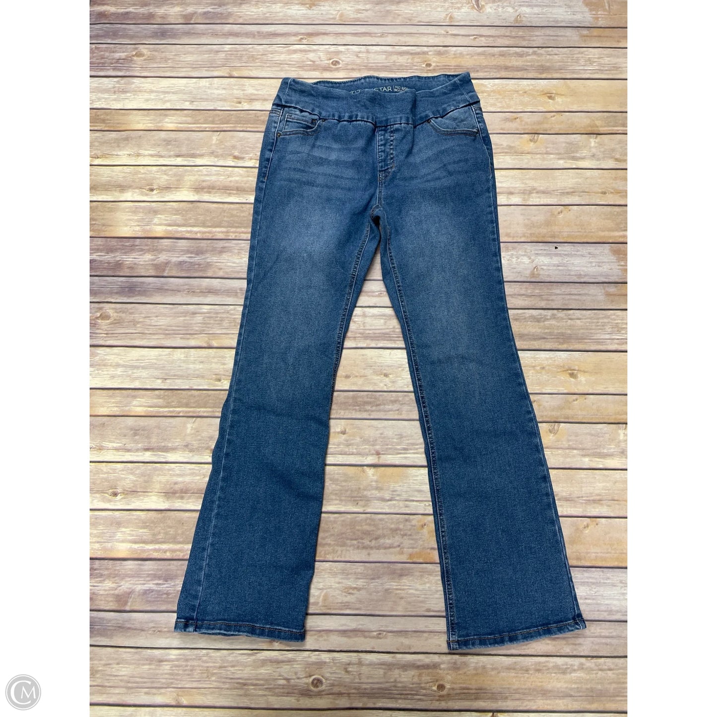 Jeans Boot Cut By Stitch Star In Blue Denim, Size: L