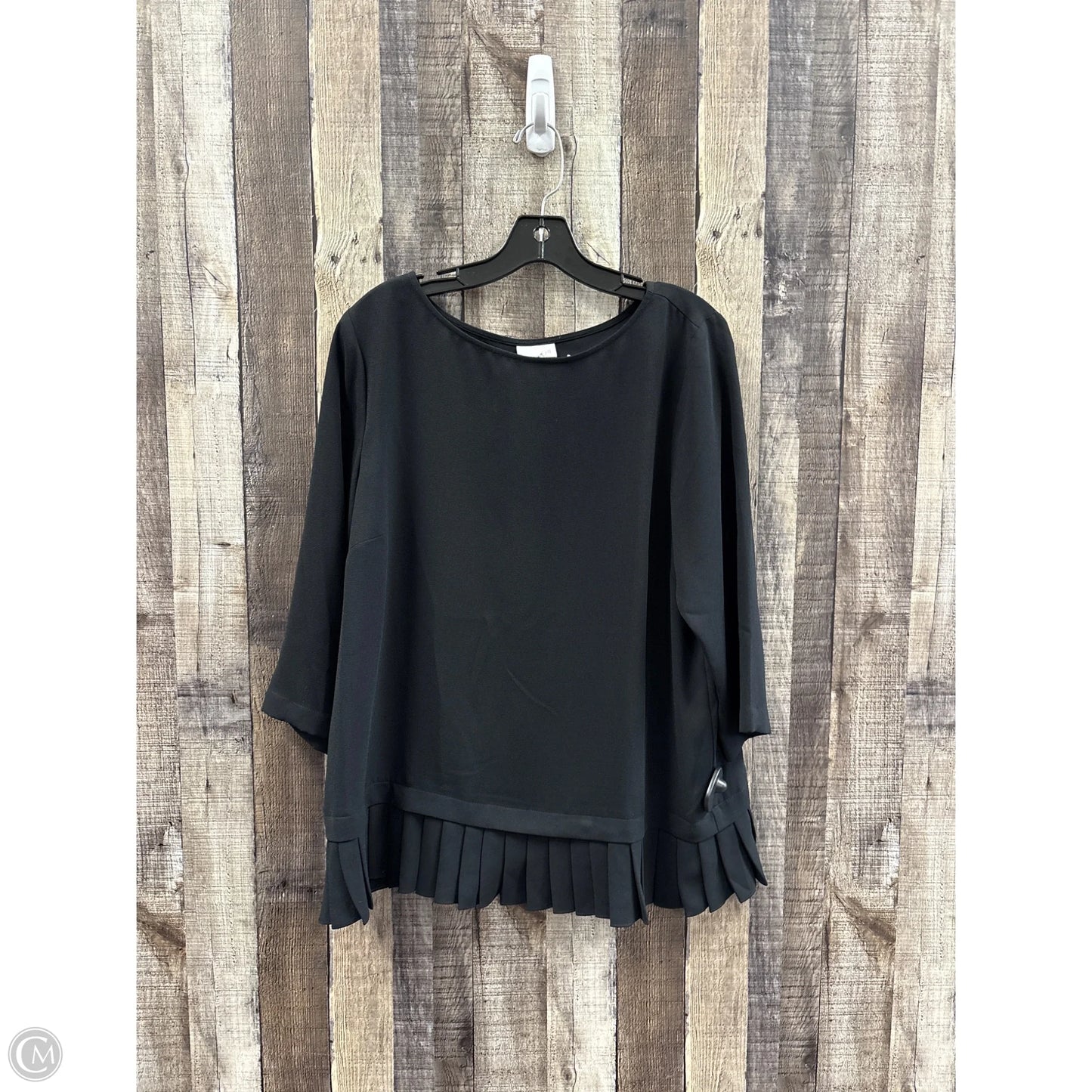 Top Long Sleeve By J. Jill In Black, Size: L