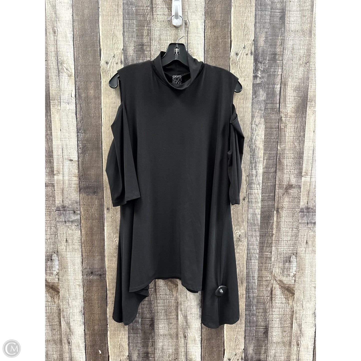 Top Long Sleeve By Clara Sun Woo In Black, Size: L
