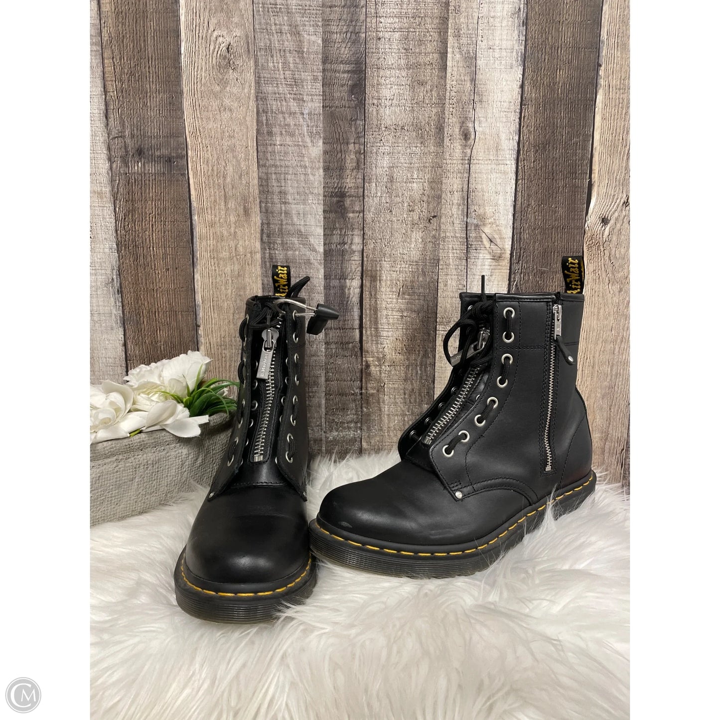 Boots Combat By Dr Martens In Black, Size: 11