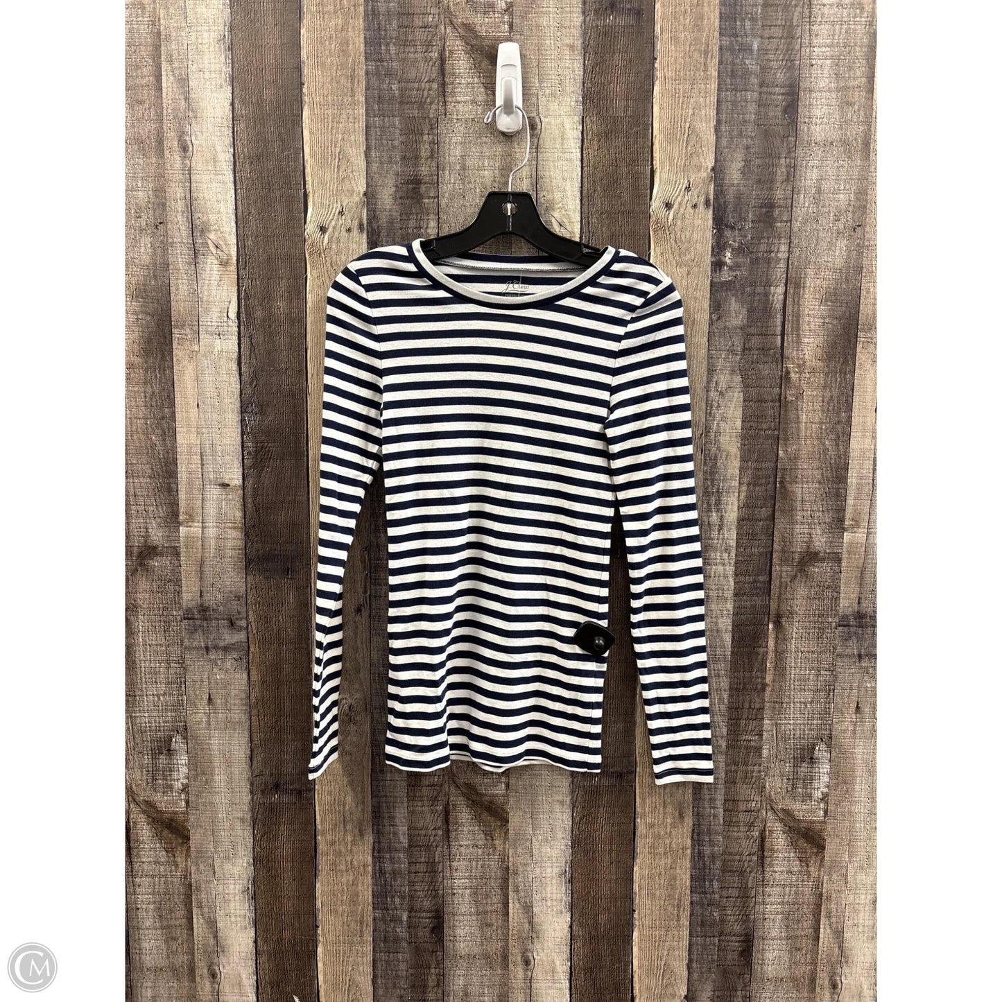 Top Long Sleeve By J. Crew In Striped Pattern, Size: S