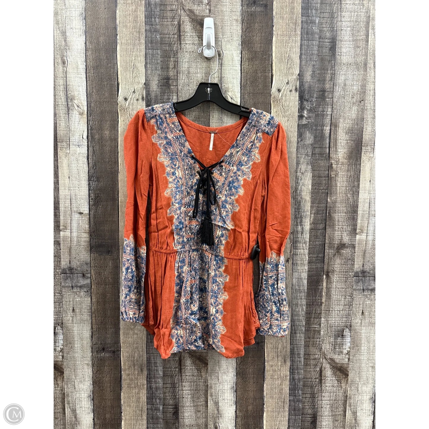 Top Long Sleeve By Free People In Multi-colored, Size: Xs