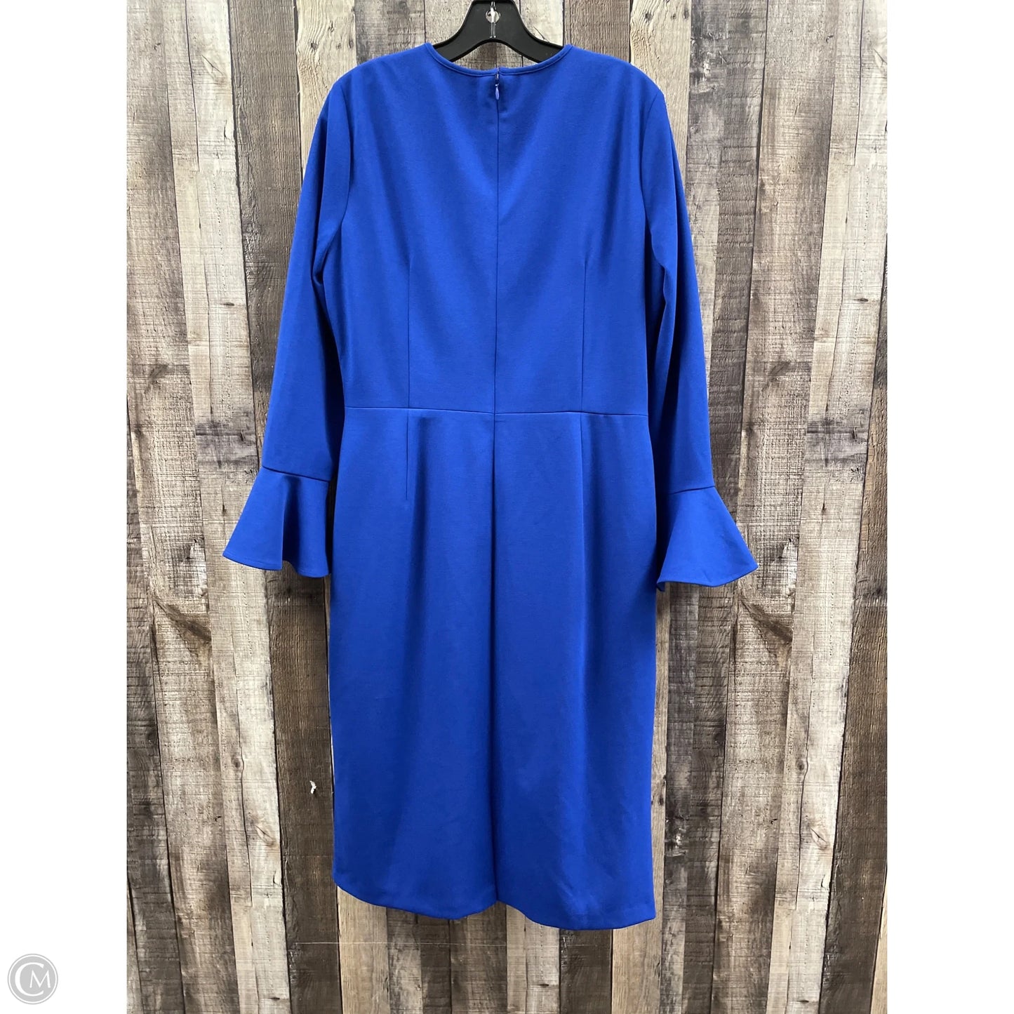 Dress Casual Midi By Maggy London In Blue, Size: Xl