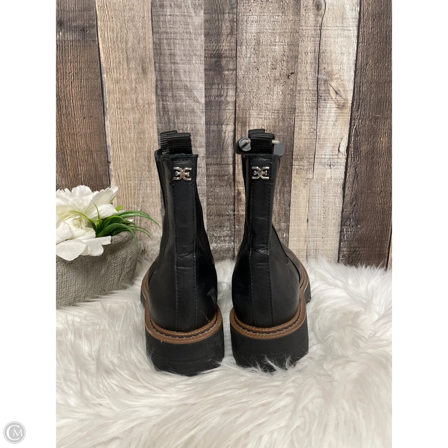 Boots Ankle Flats By Sam Edelman In Black, Size: 6.5