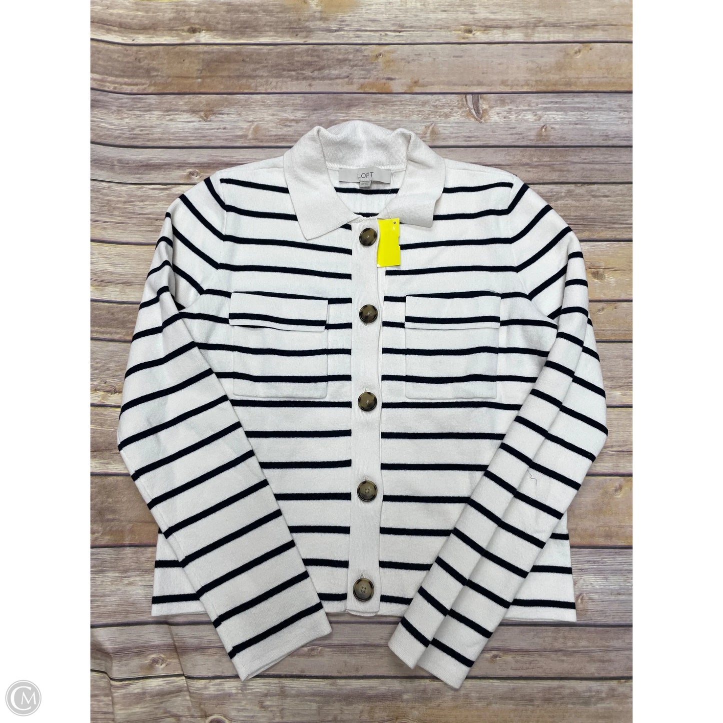 Top Long Sleeve By Gap In Striped Pattern, Size: Xs