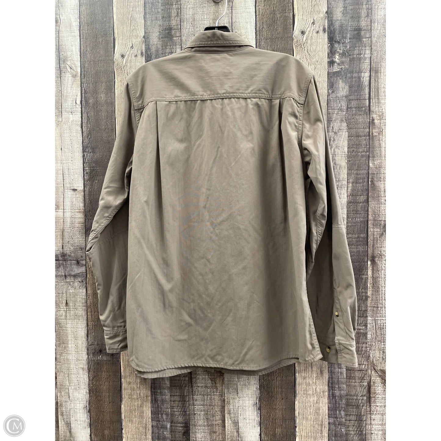 Jacket Shirt By L.l. Bean In Taupe, Size: M