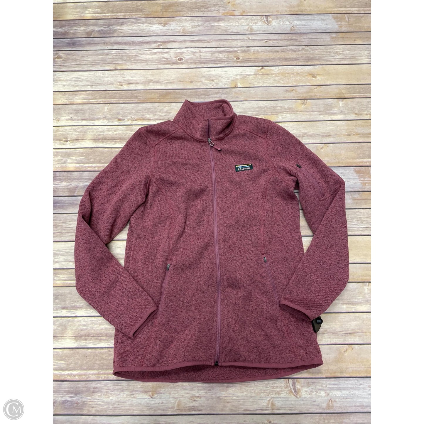 Jacket Fleece By L.l. Bean In Mauve, Size: L