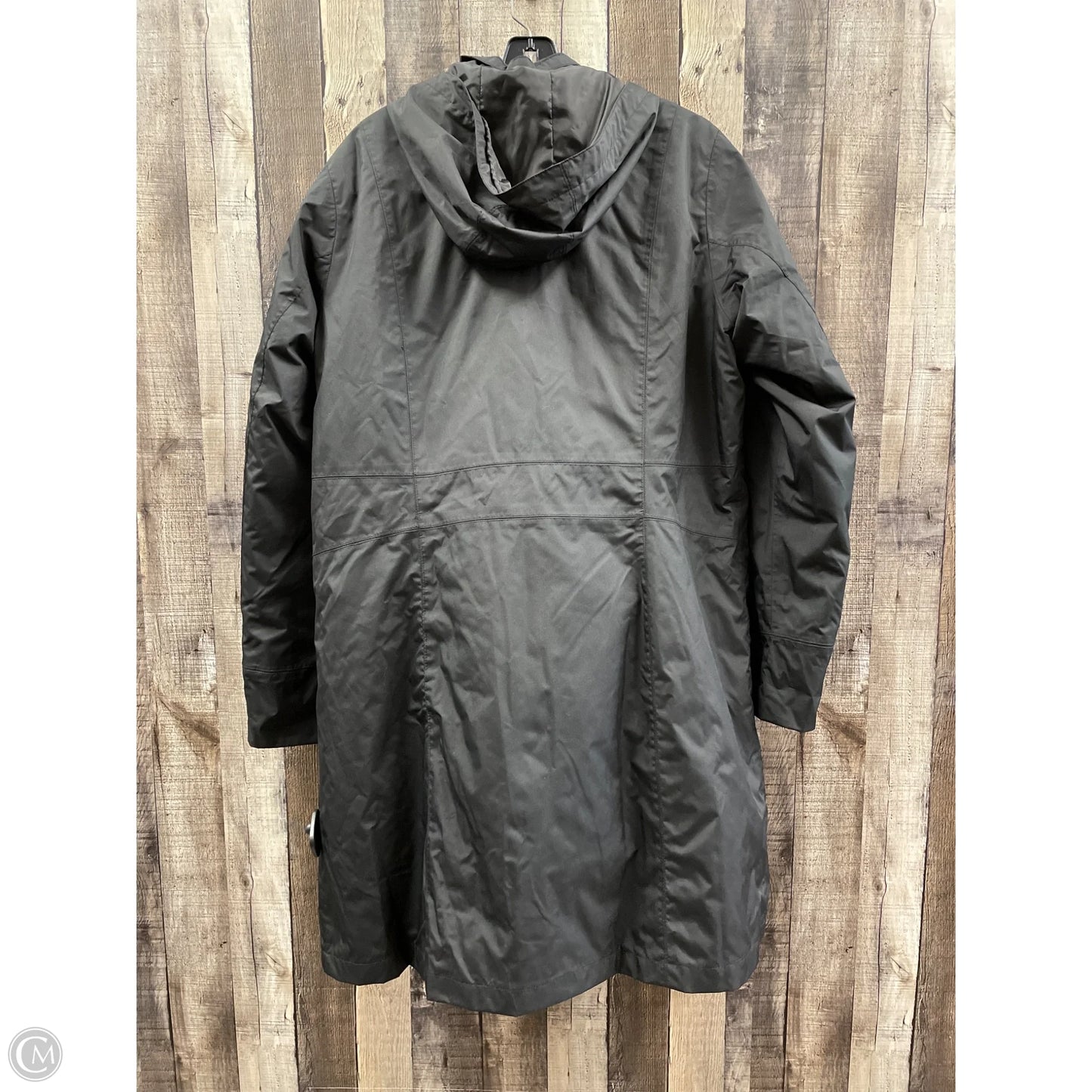 Coat Trench Coat By Eddie Bauer In Black, Size: Xl