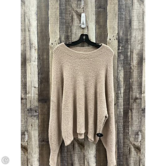 Sweater By Love Tree In Taupe, Size: L