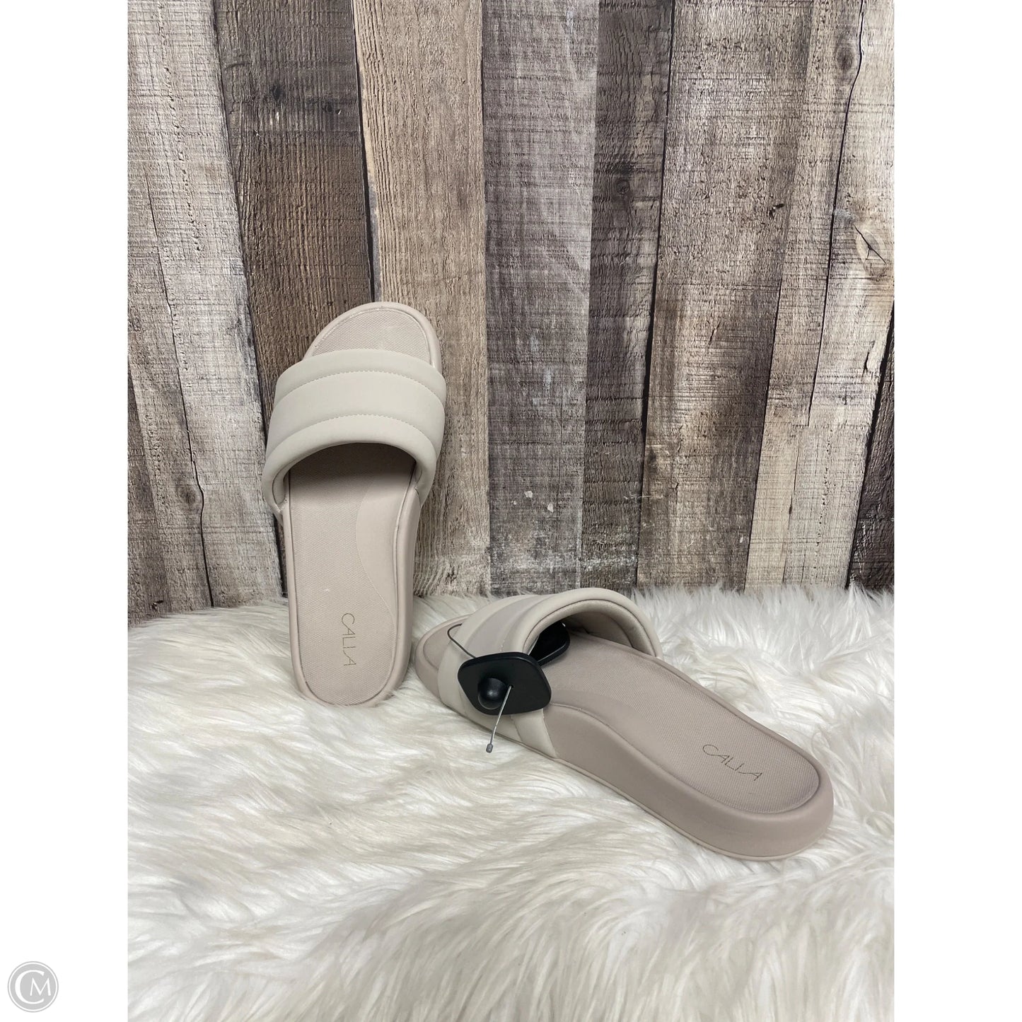 Sandals Flats By Calia In Grey, Size: 8.5