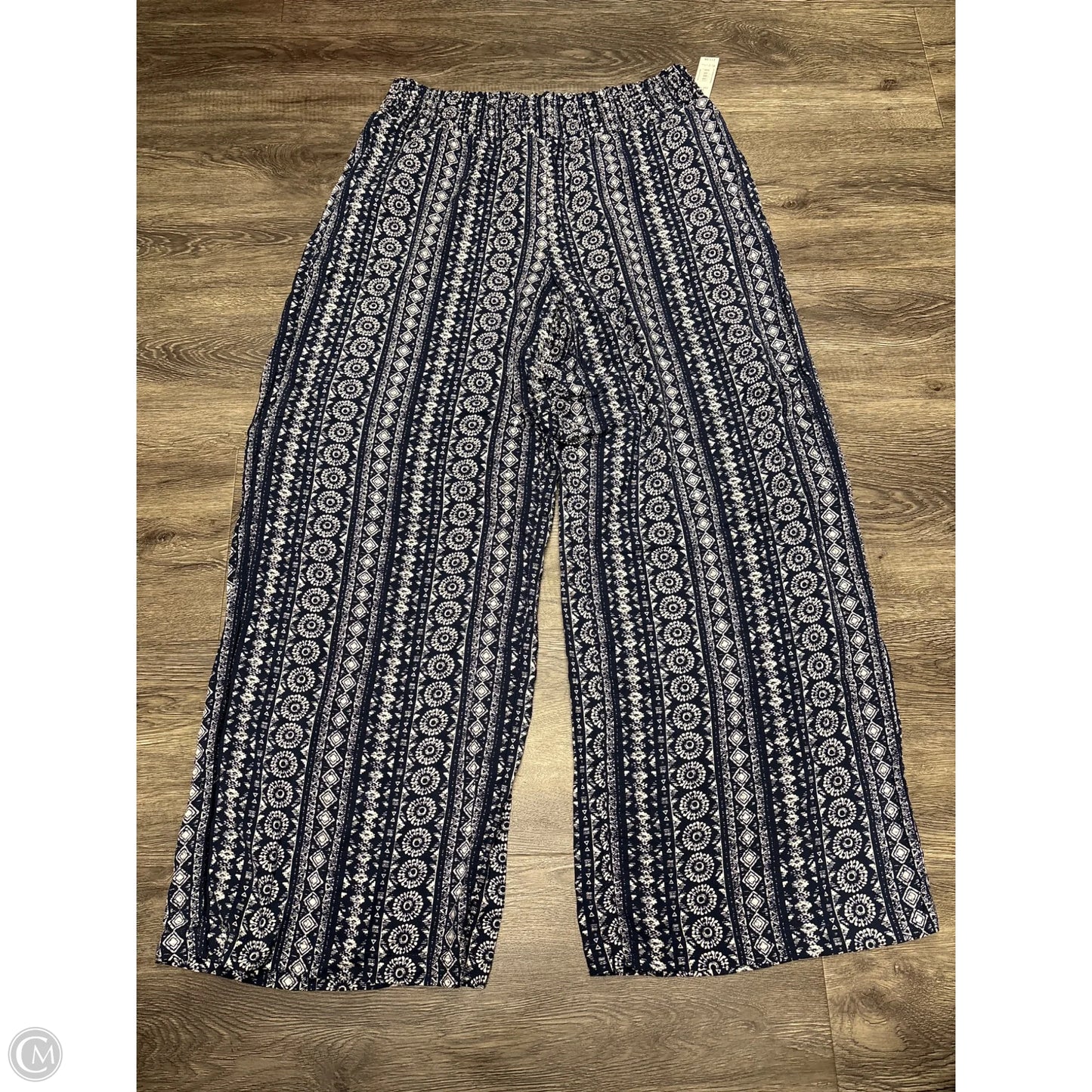 Pants Wide Leg By No Boundaries In Navy, Size: Xl