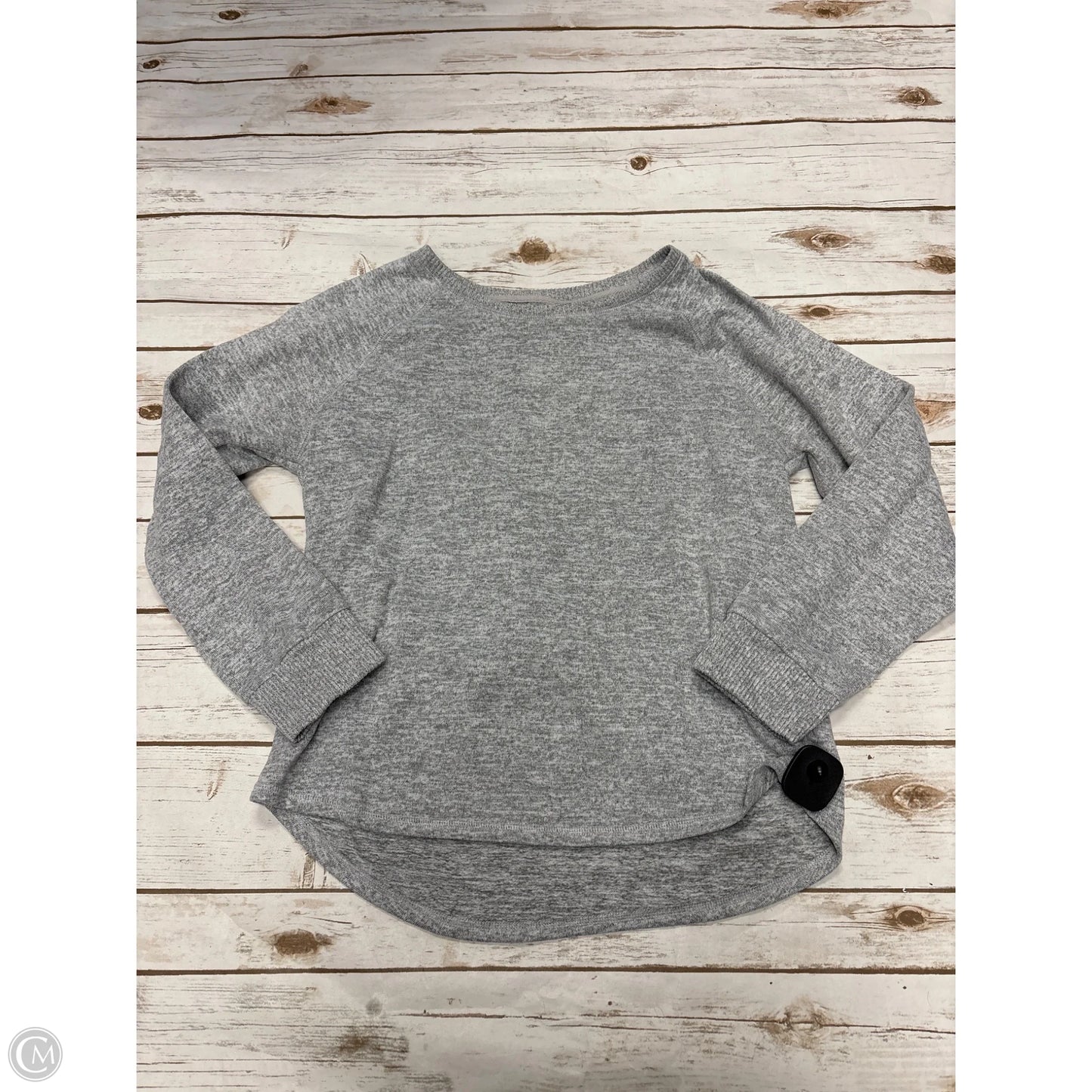 Top Long Sleeve By Cme In Grey, Size: M