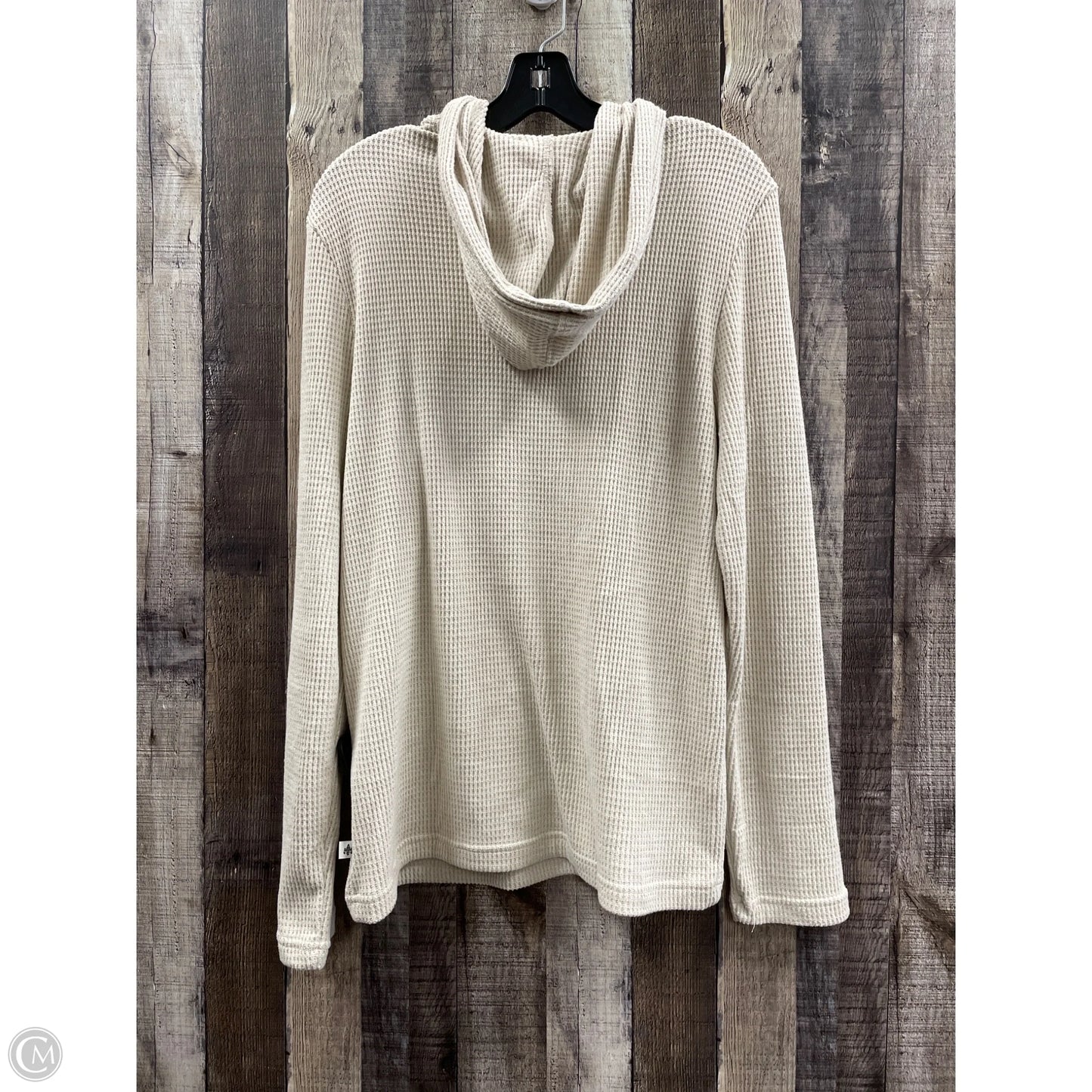 Top Long Sleeve By Cme In Brown, Size: M