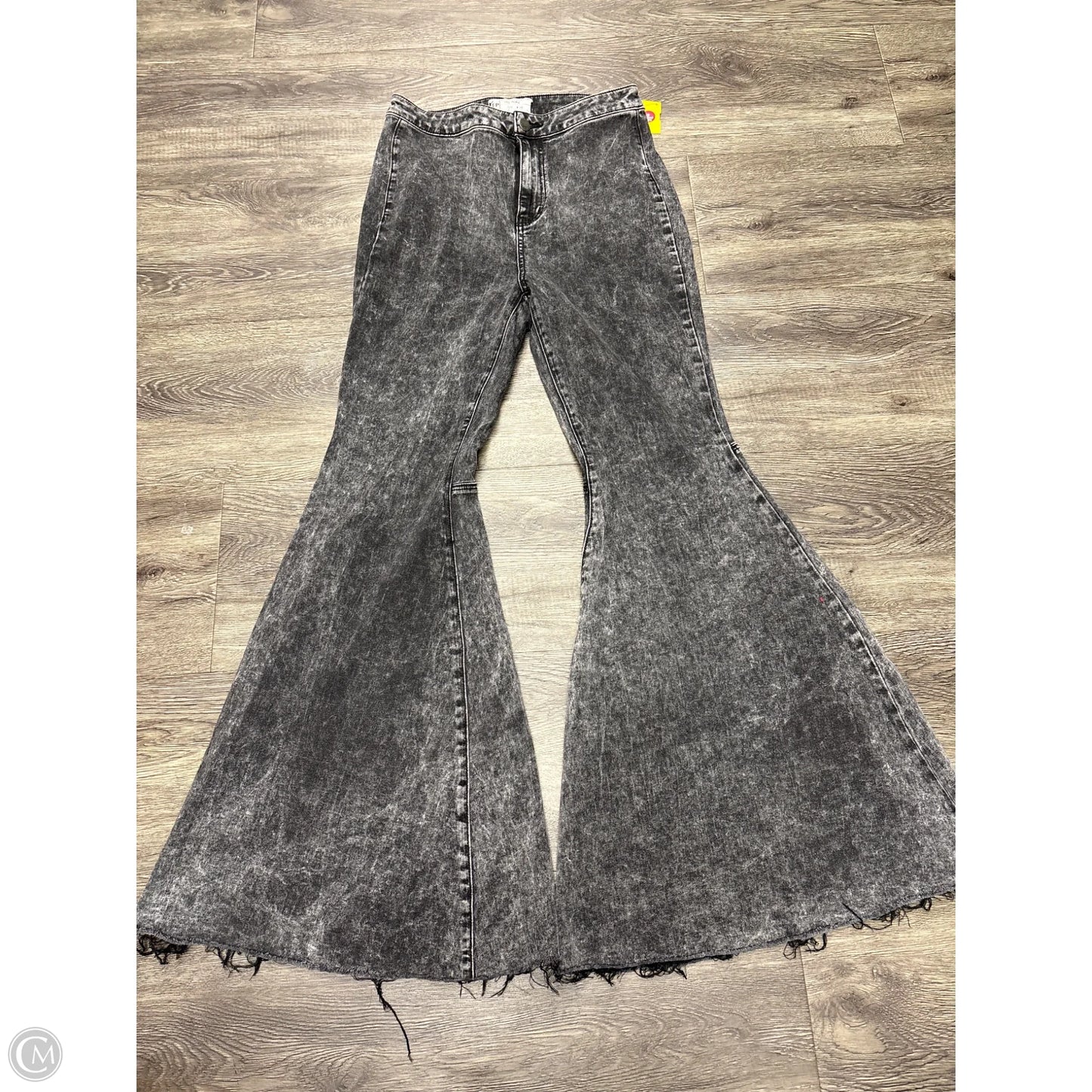 Jeans Flared By Free People In Grey, Size: 8