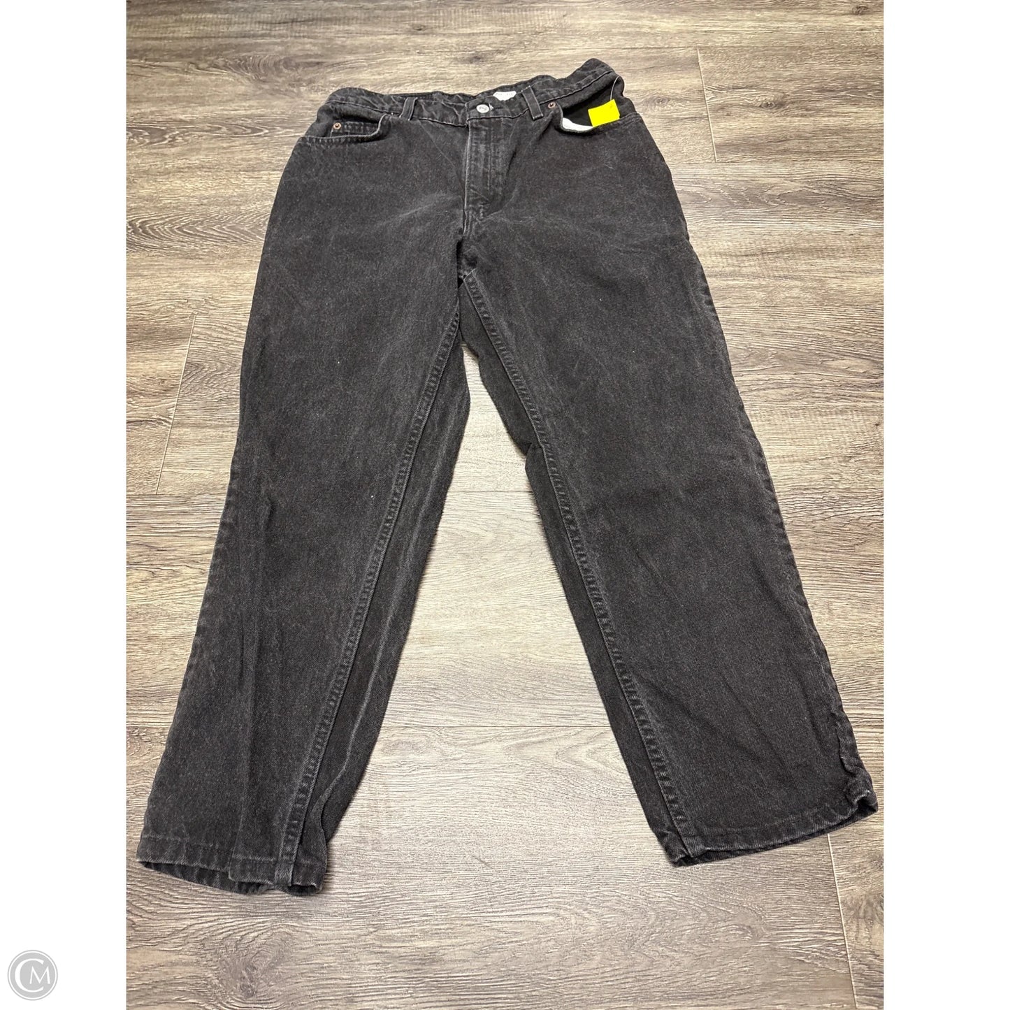 Jeans Straight By Levis In Black, Size: M