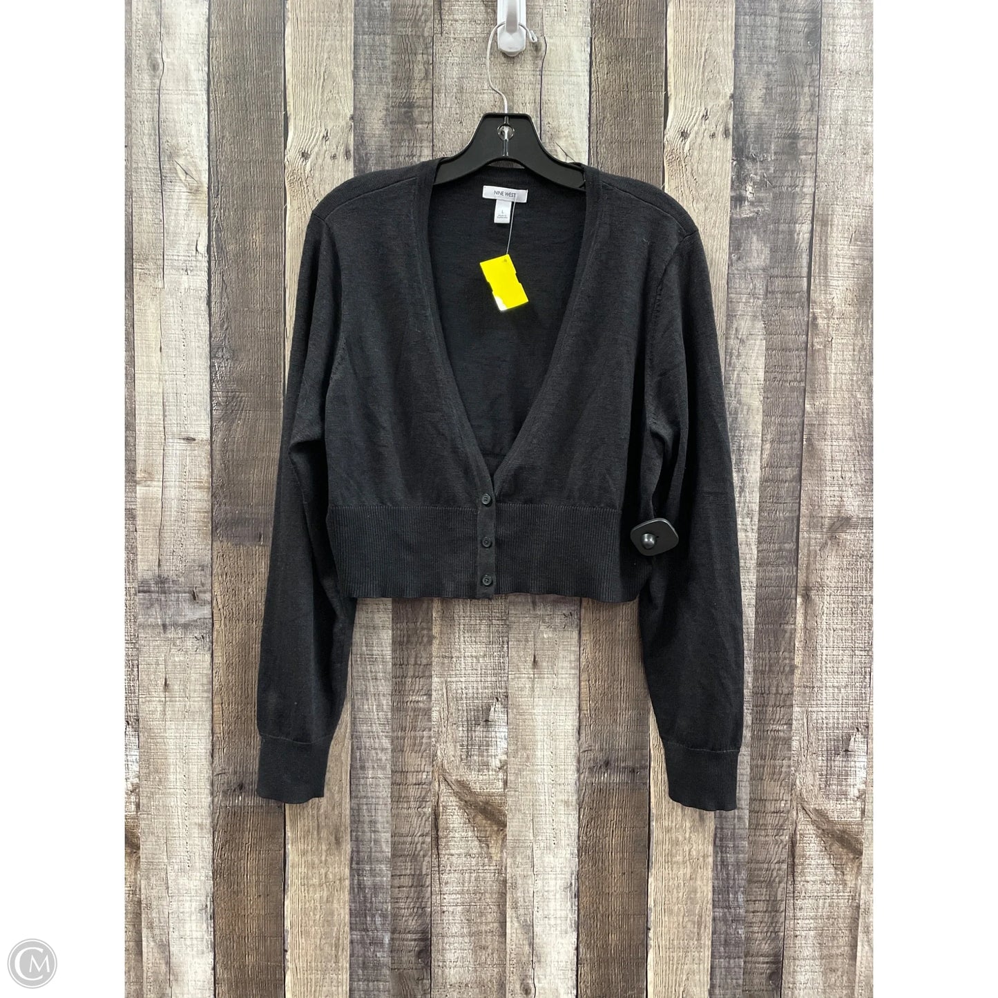 Cardigan By Nine West In Black, Size: L