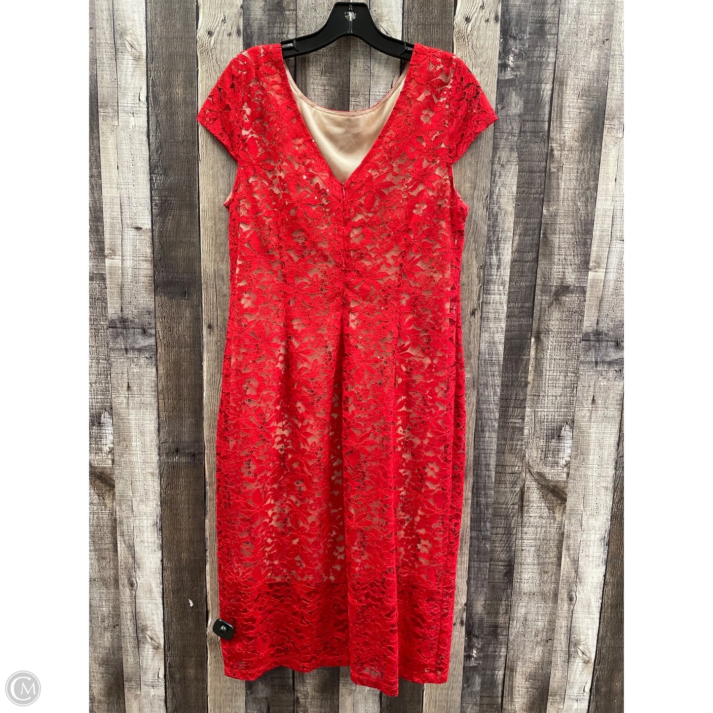 Dress Work By Ronnie Nicole In Red, Size: L