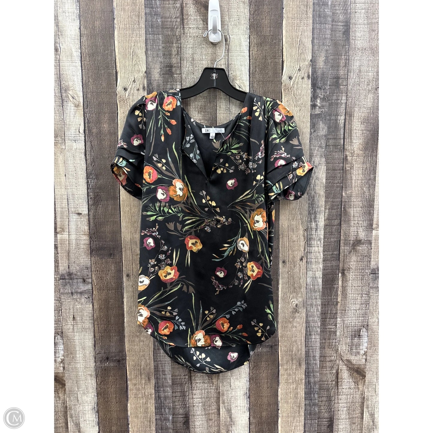 Top Short Sleeve By Dr2 In Multi-colored, Size: S