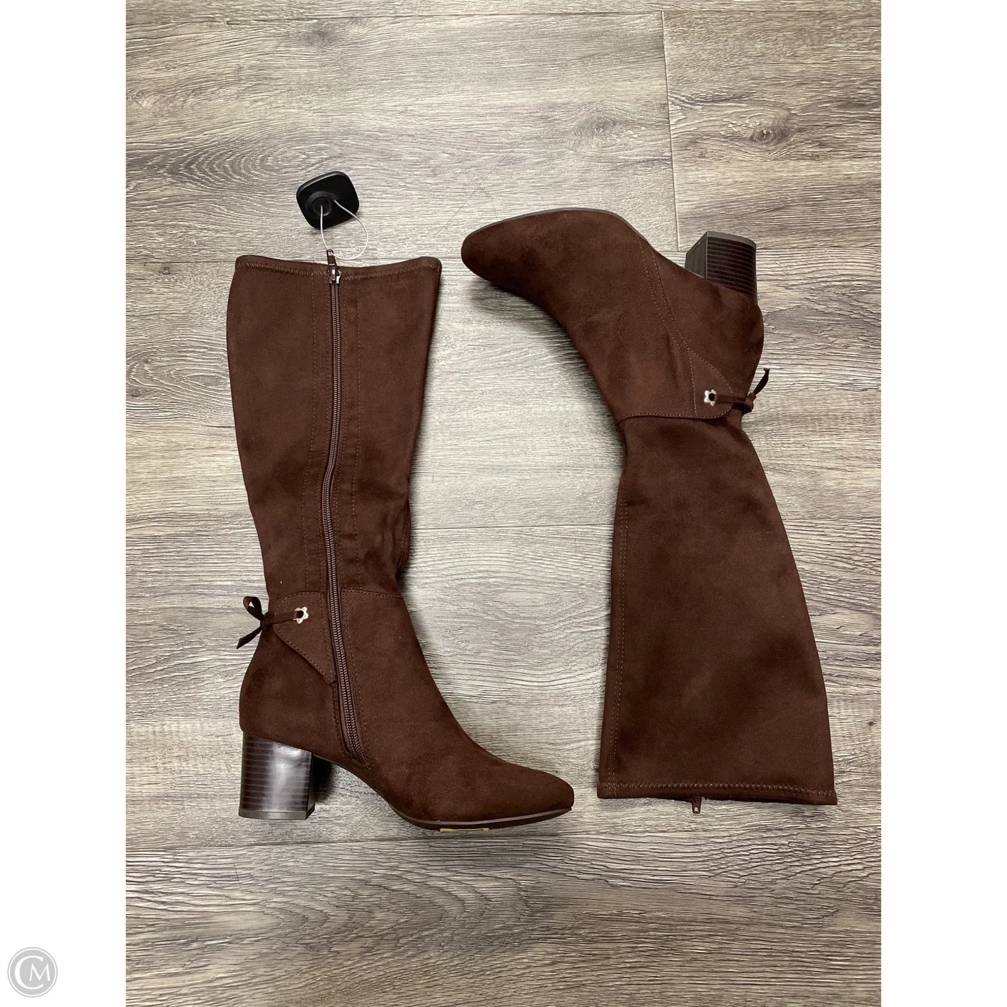 Boots Knee Heels By Charter Club In Brown, Size: 6.5