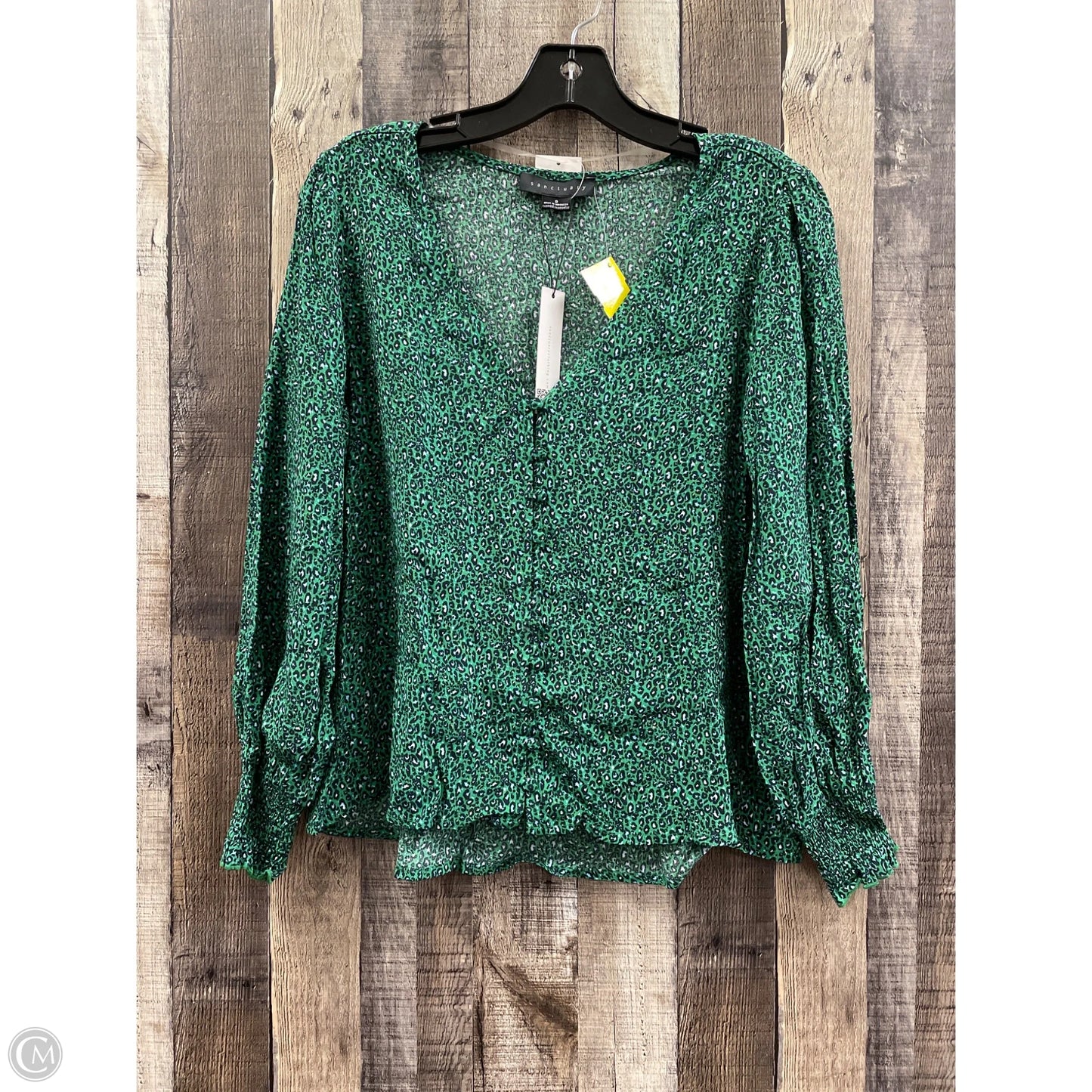 Top Long Sleeve By Sanctuary In Green, Size: S