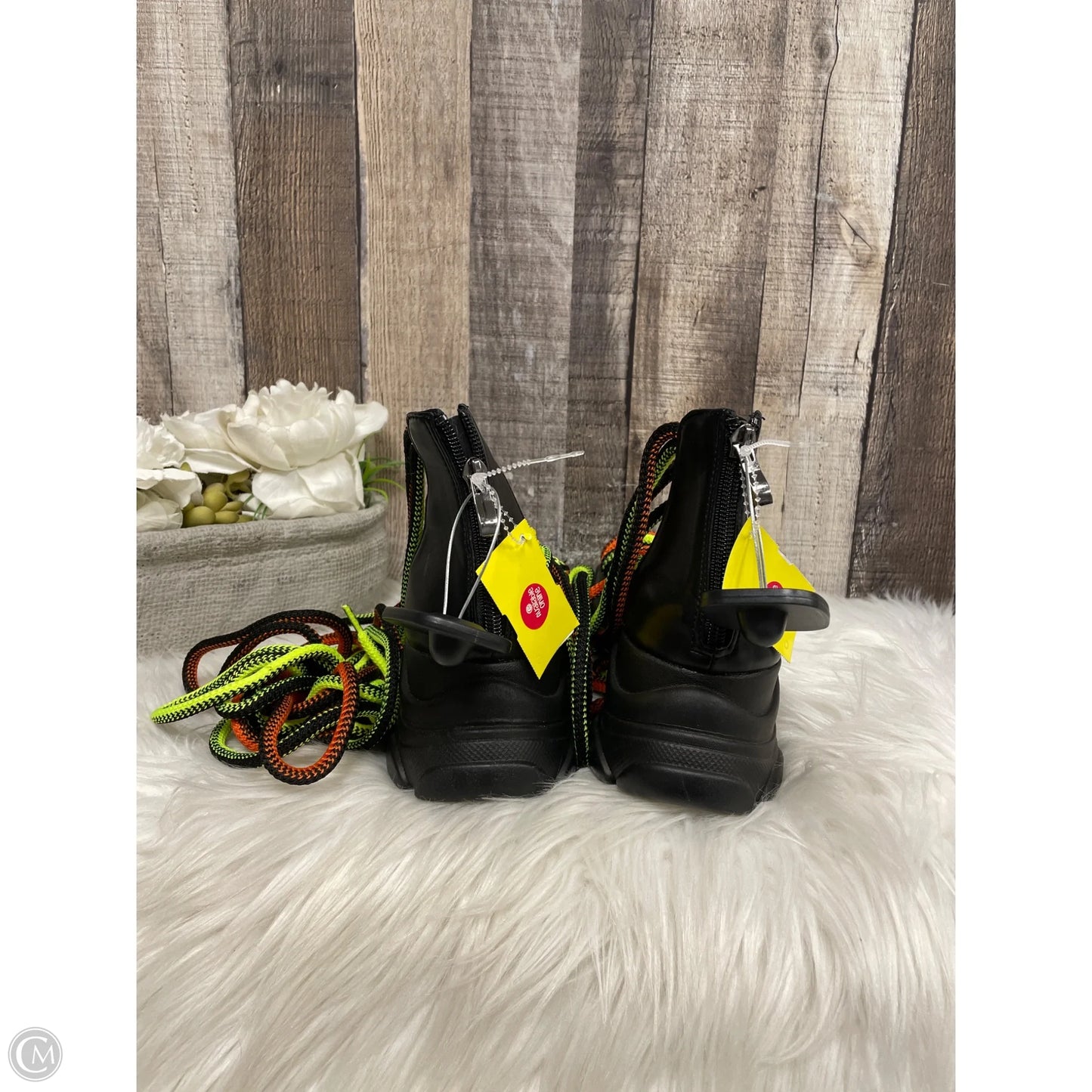 Sandals Heels Platform By Azalea Wang In Black, Size: 8