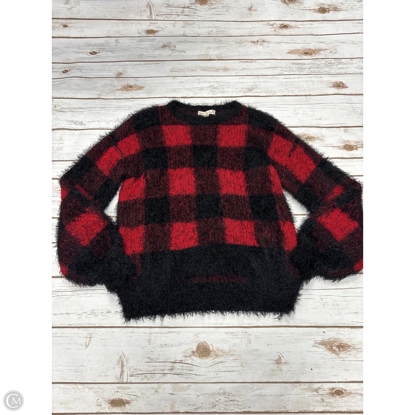 Sweater By Its Our Time In Black & Red, Size: S