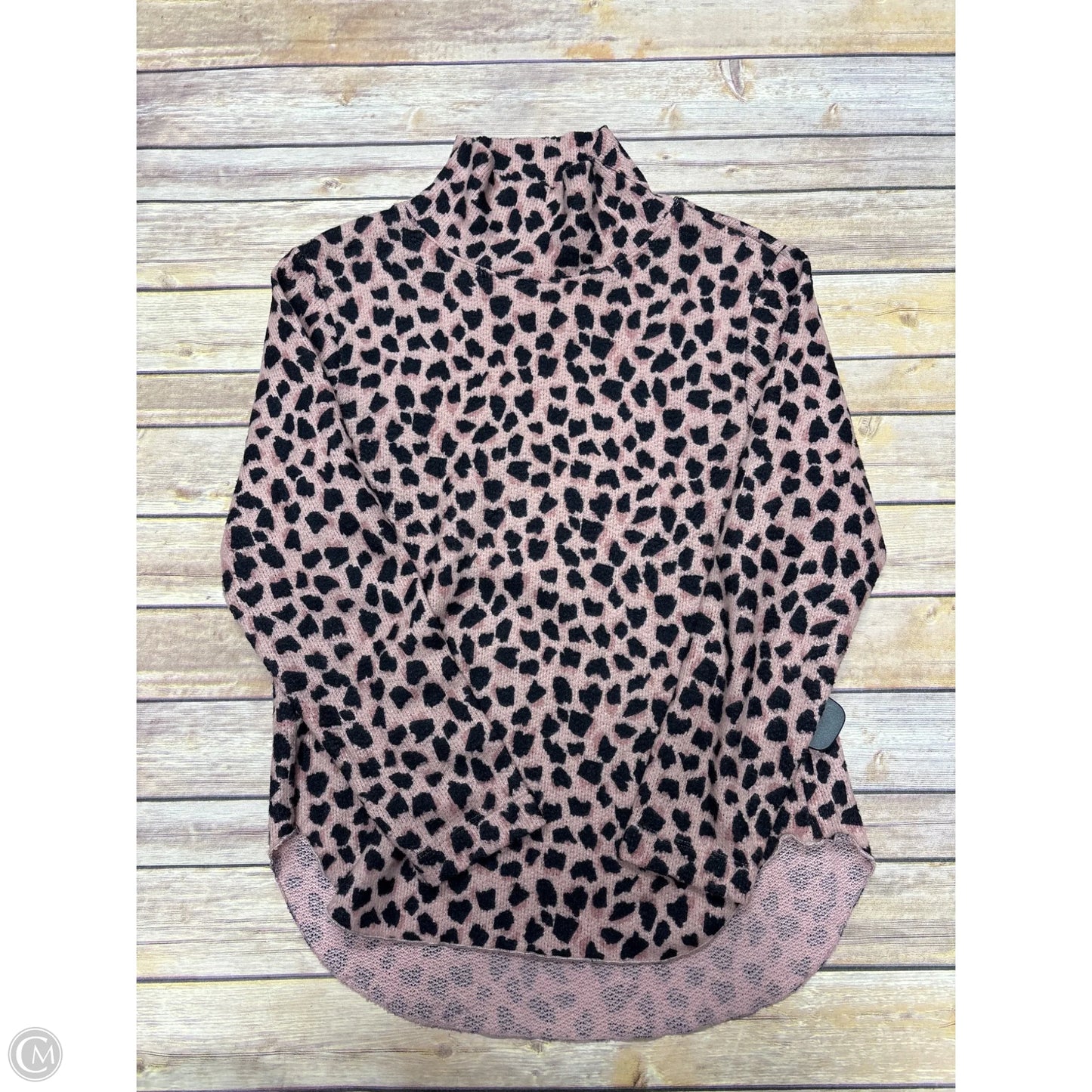 Top Long Sleeve By Nally And Millie In Animal Print, Size: S