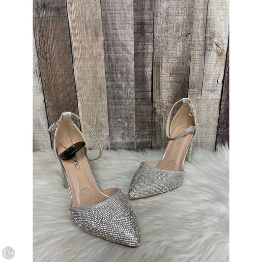 Shoes Heels Block By Cme In Silver, Size: 6