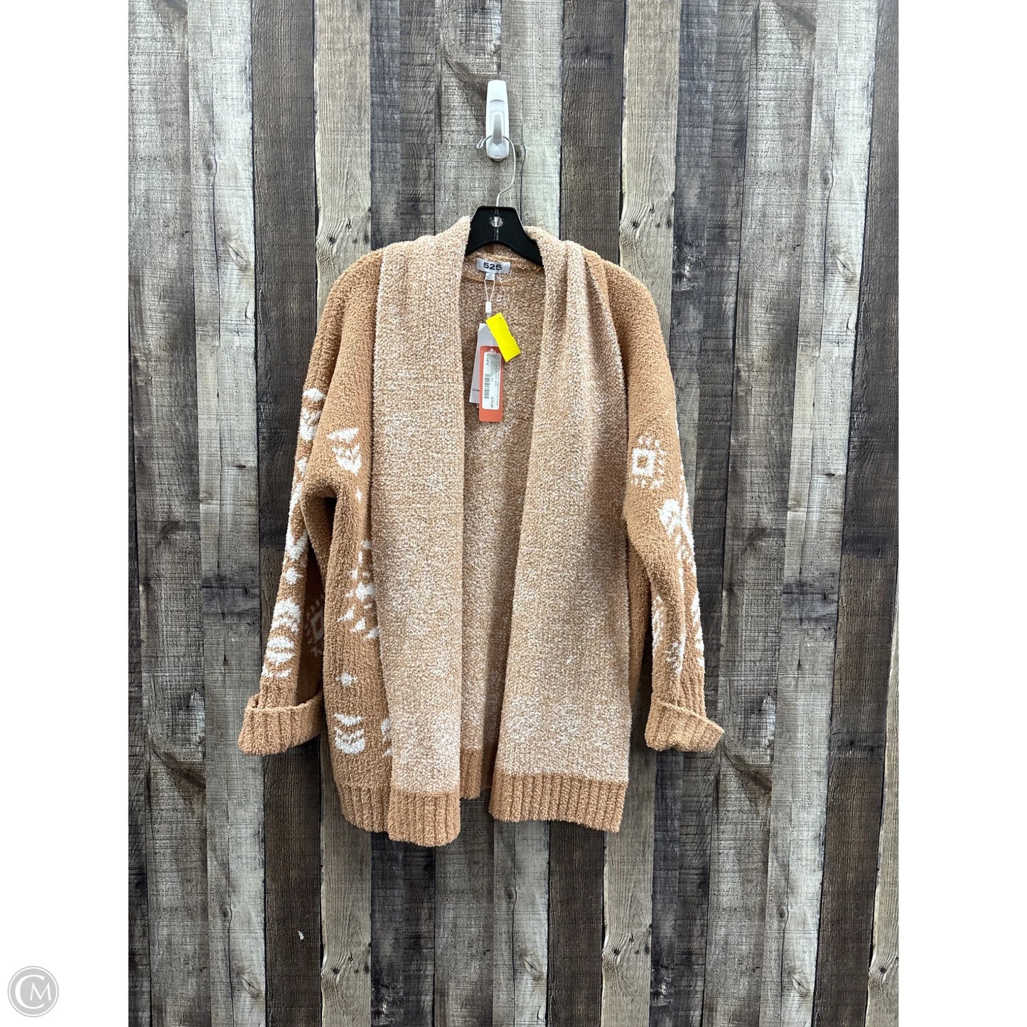 Sweater Cardigan By 525 In Beige, Size: 2x