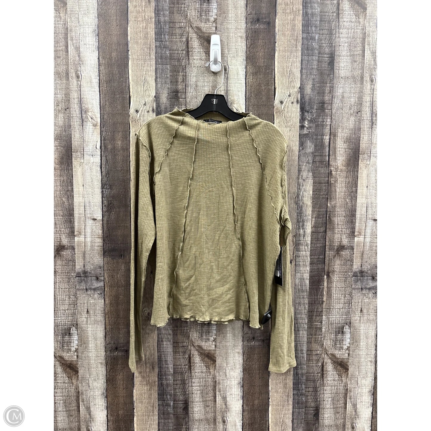Top Long Sleeve By Final Touch In Green, Size: 3x