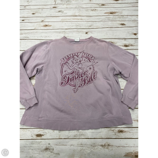 Sweatshirt Crewneck By Disney Store In Purple, Size: Xxl