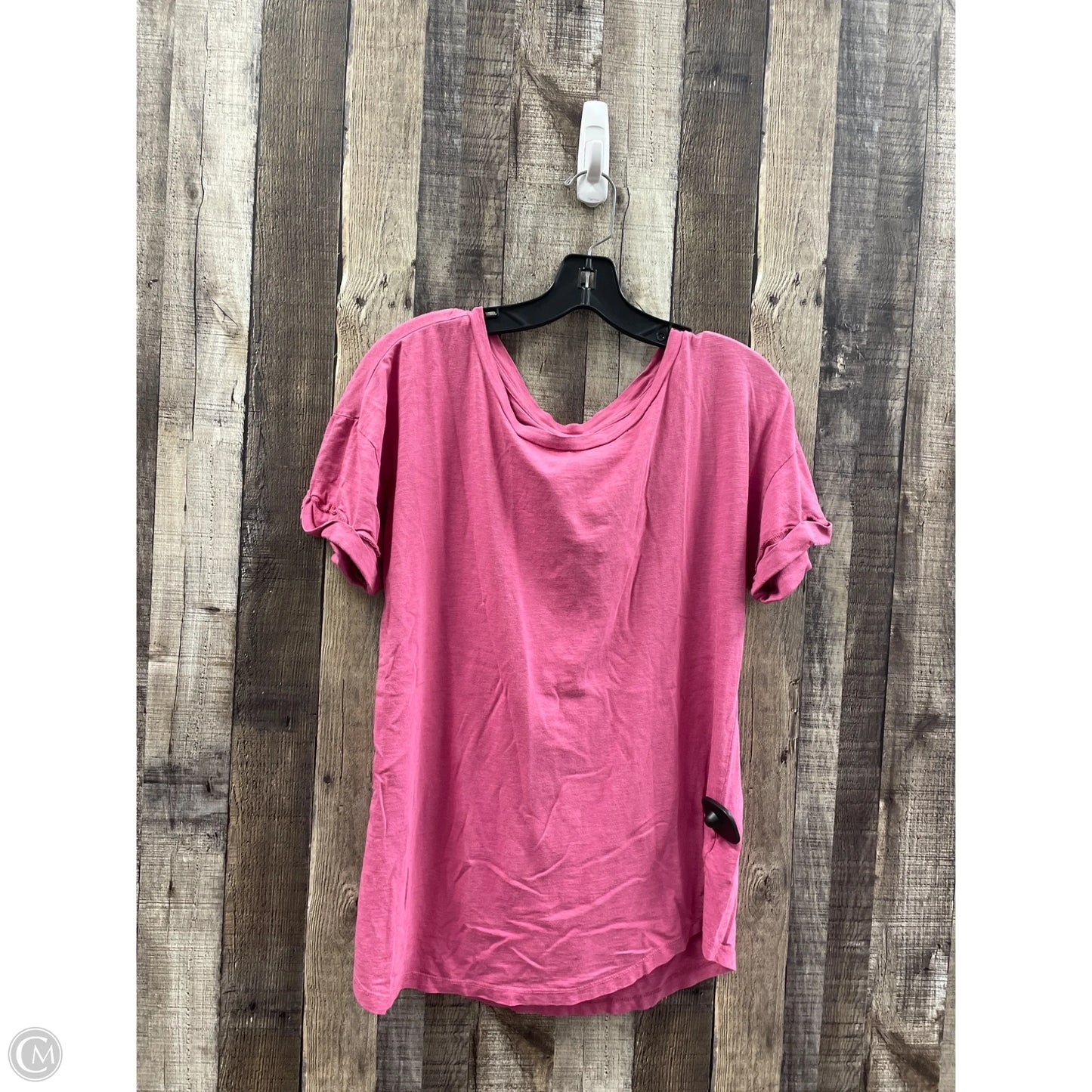 Top Short Sleeve By Maurices In Pink, Size: L