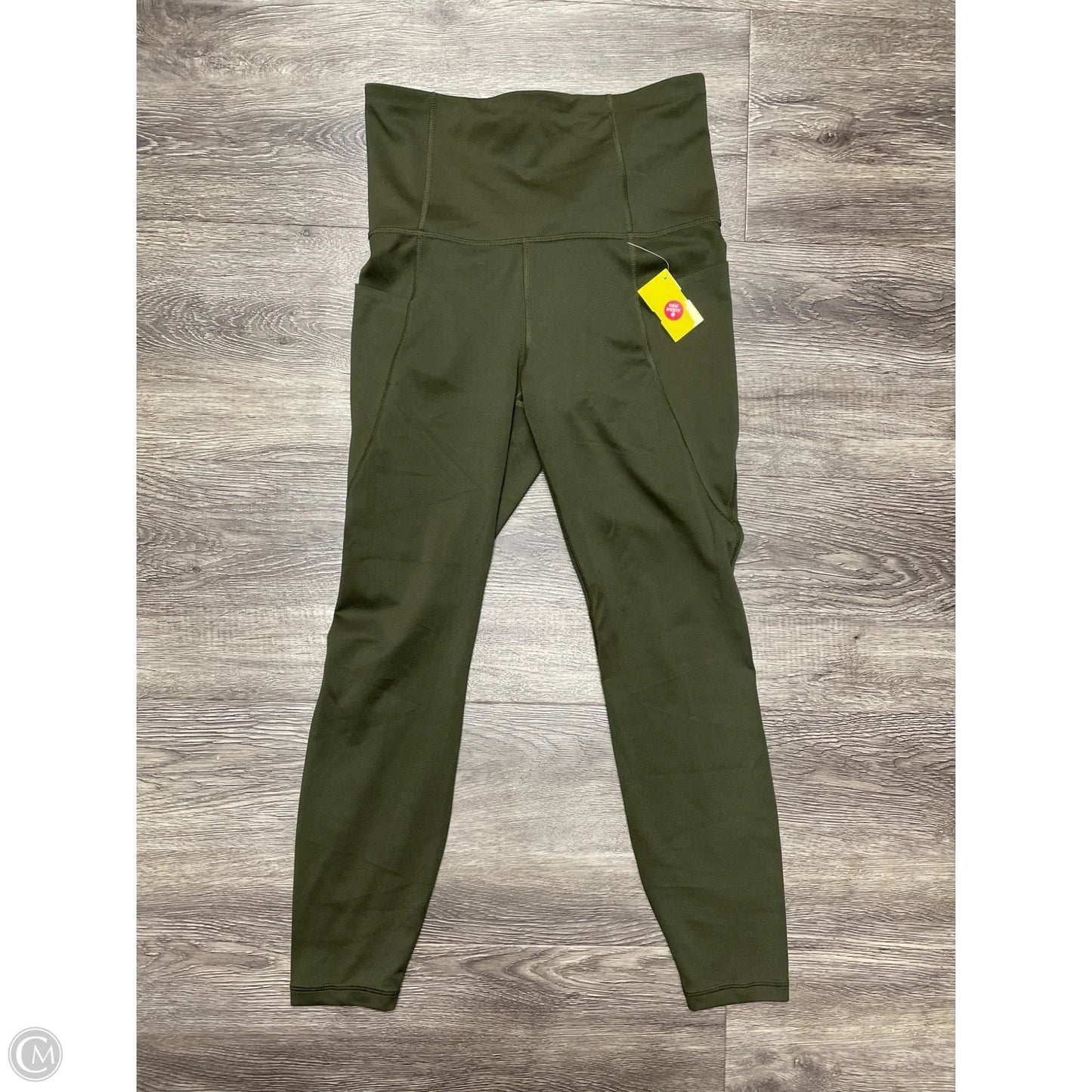 Athletic Leggings By All In Motion In Green, Size: M