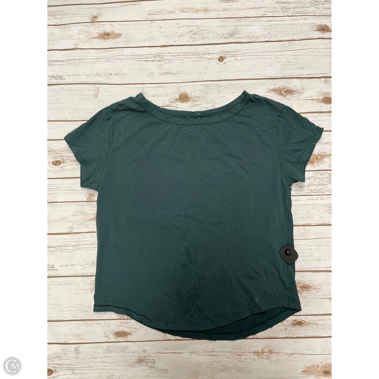 Athletic Top Short Sleeve By Fabletics In Green, Size: L