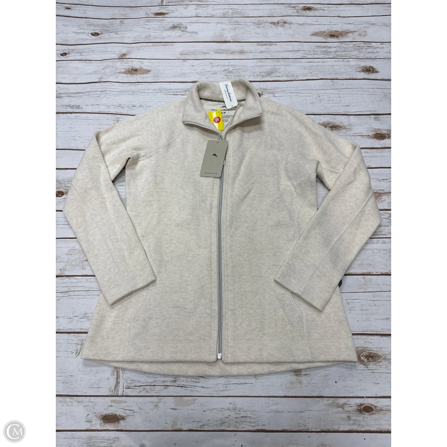 Jacket Fleece By Tommy Bahama In Cream, Size: S