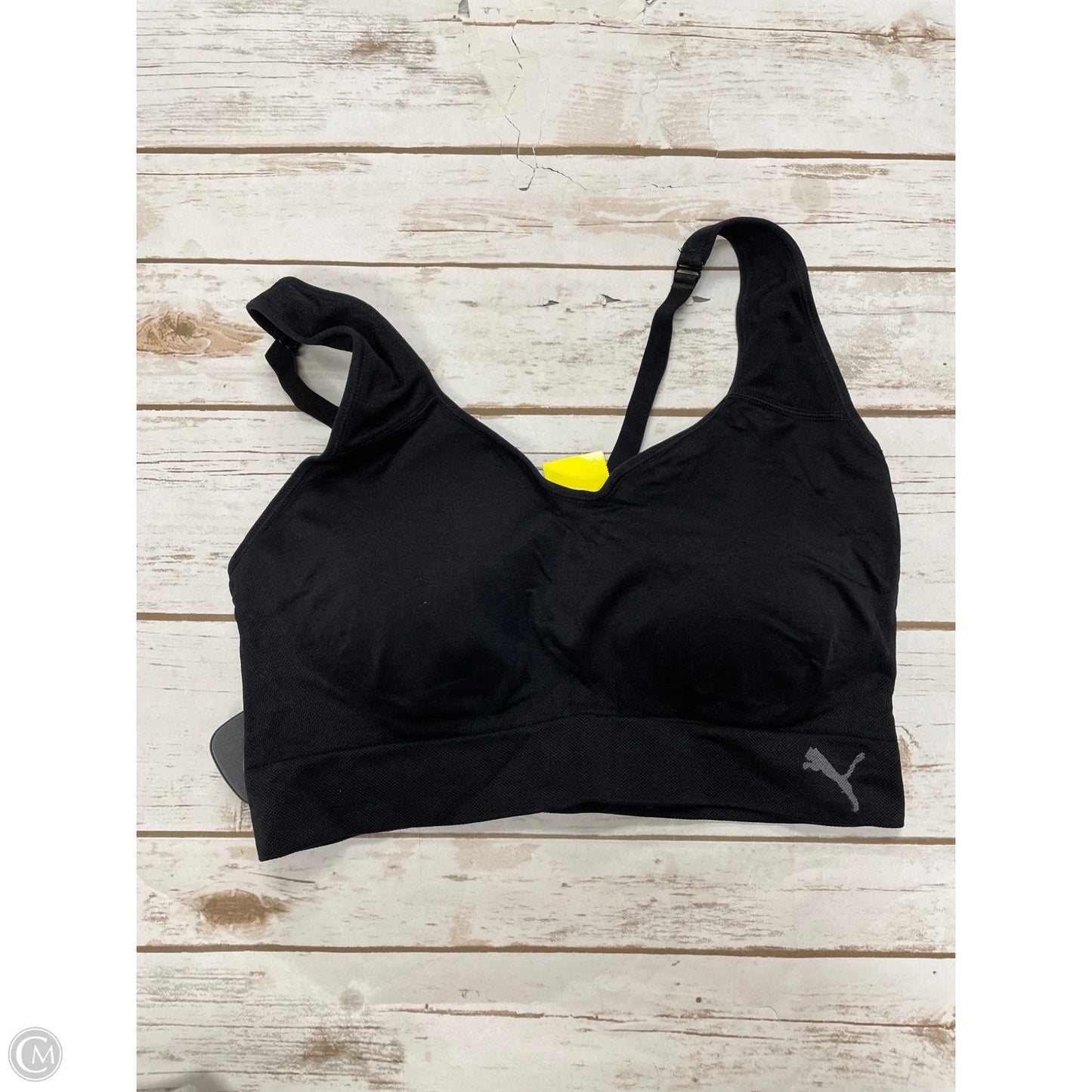 Athletic Bra By Puma In Black, Size: Xl