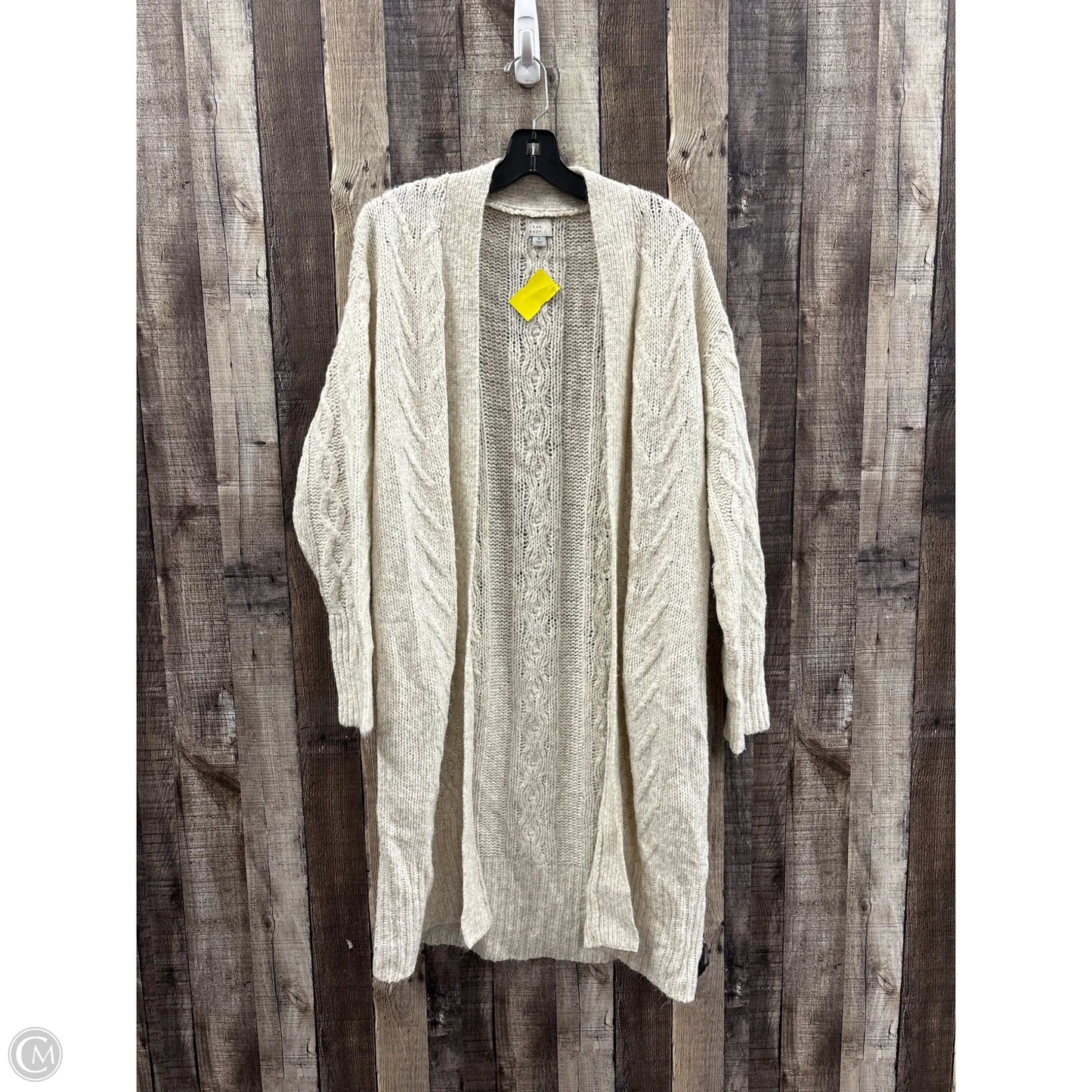Sweater Cardigan By A New Day In Cream, Size: S