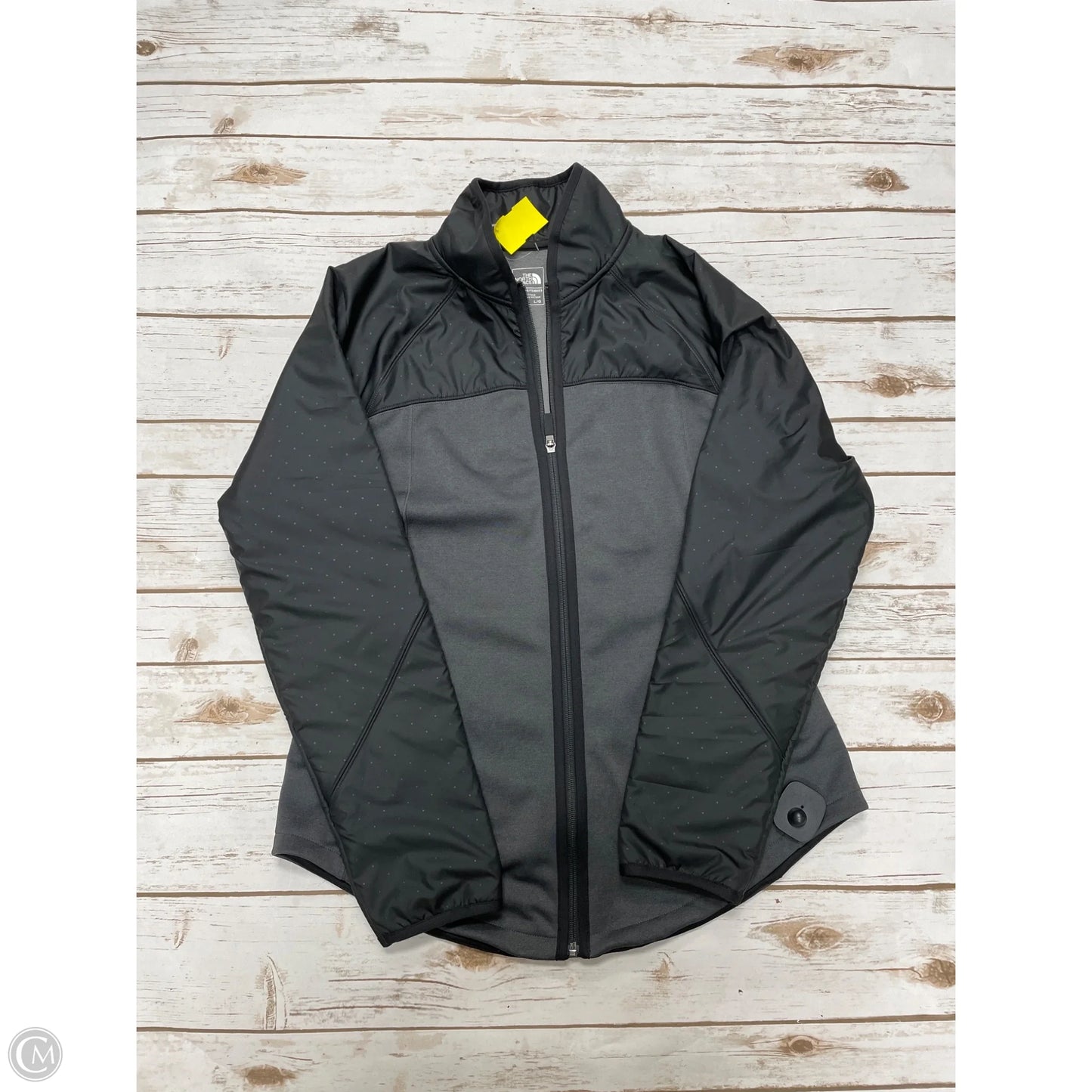 Athletic Jacket By The North Face In Black & Grey, Size: L