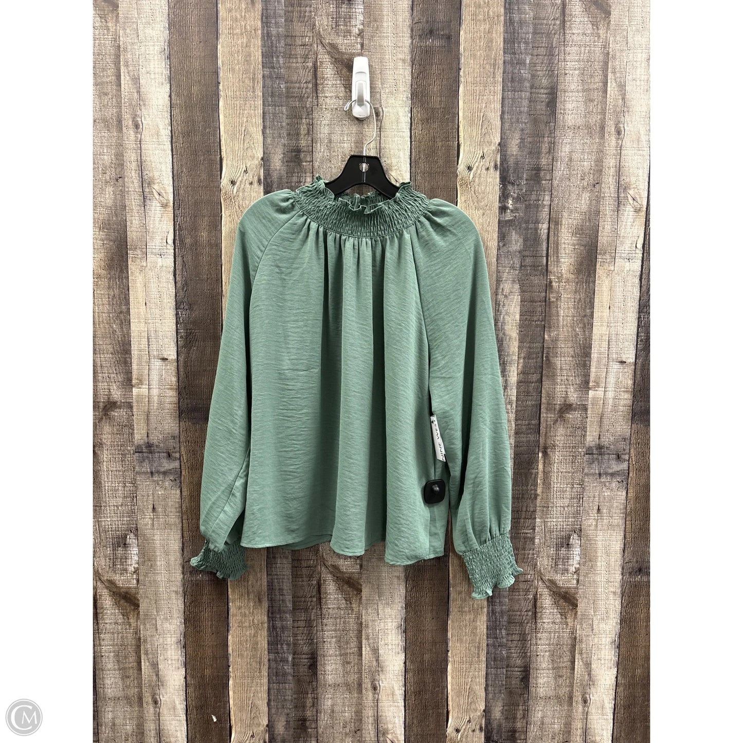 Top Long Sleeve By Nine West In Green, Size: Xl