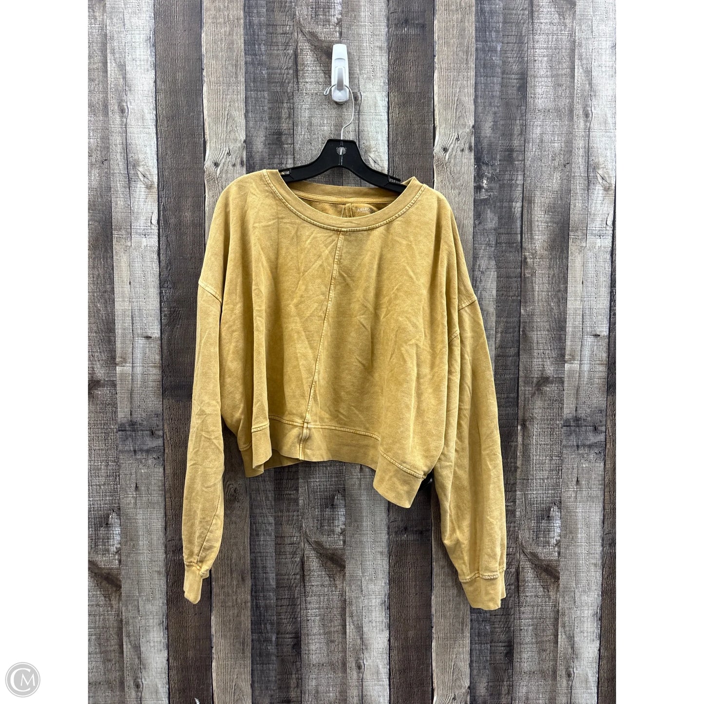Sweatshirt Collar By Arizona In Gold, Size: Xxl