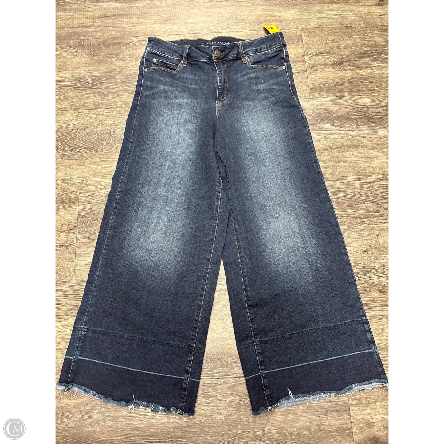Jeans Wide Leg By Tahari In Blue Denim, Size: 12