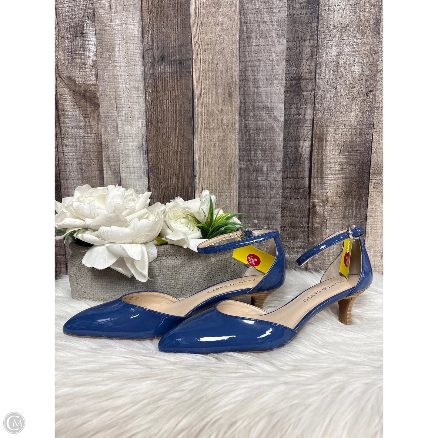 Shoes Heels Kitten By Franco Sarto In Blue, Size: 7