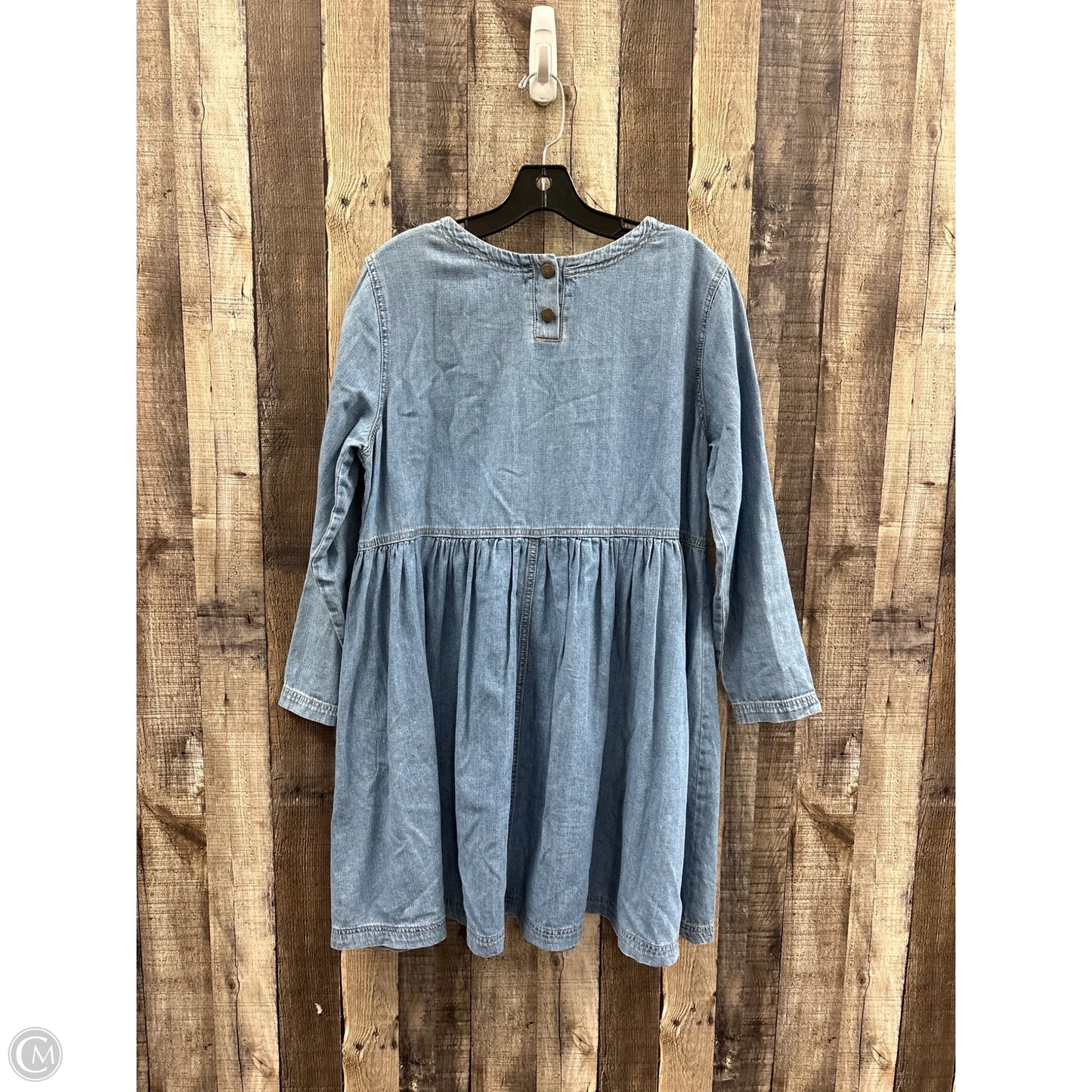 Tunic Long Sleeve By Bdg In Blue Denim, Size: L