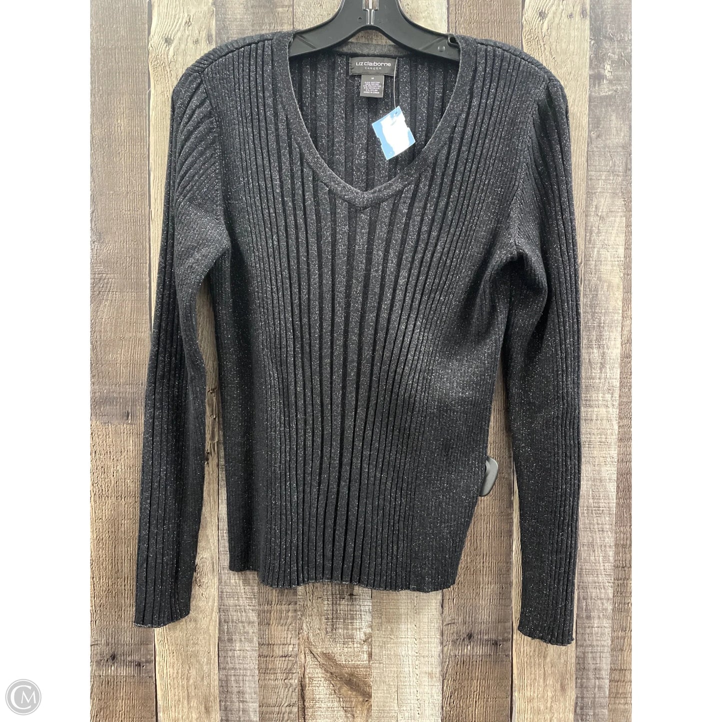 Sweater By Liz Claiborne In Black, Size: M