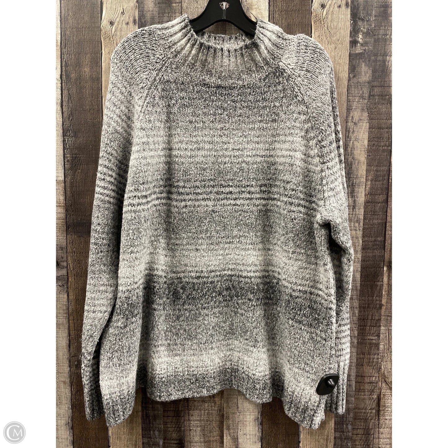 Sweater By Chaps In Grey, Size: Xxl