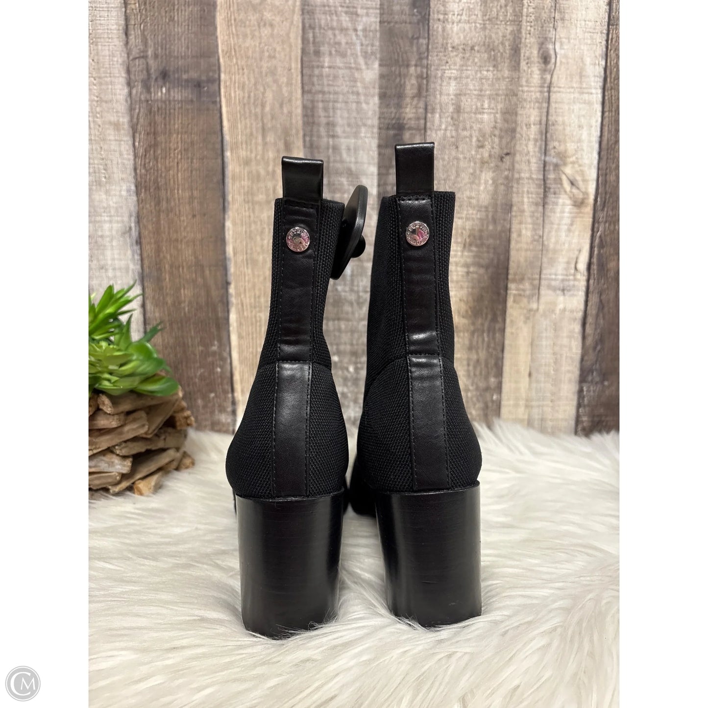 Boots Ankle Heels By Steve Madden In Black, Size: 8