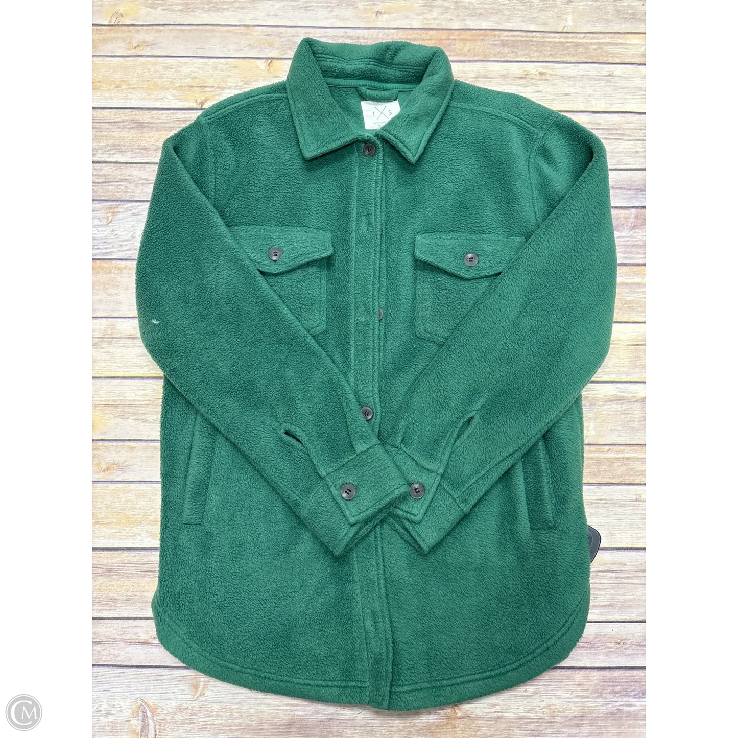 Jacket Fleece By Thread And Supply In Green, Size: S