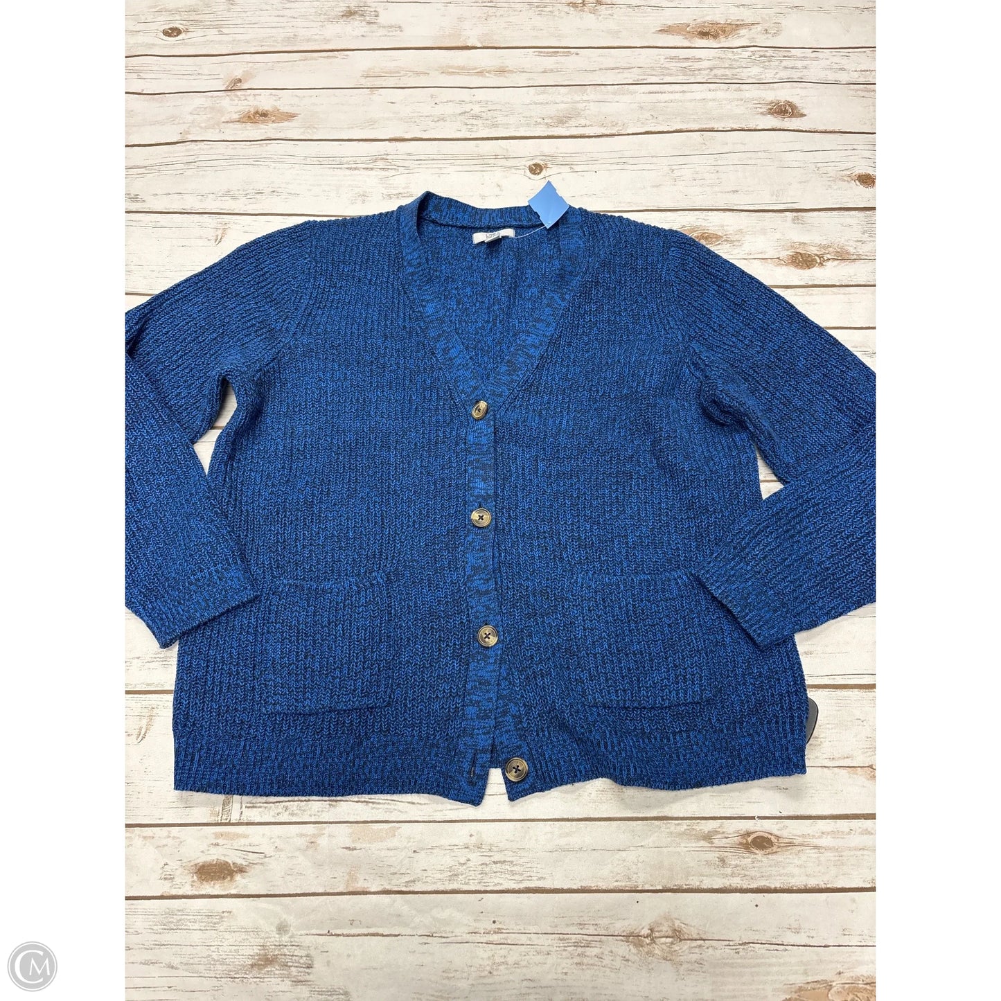 Sweater Cardigan By Croft And Barrow In Blue, Size: Xl