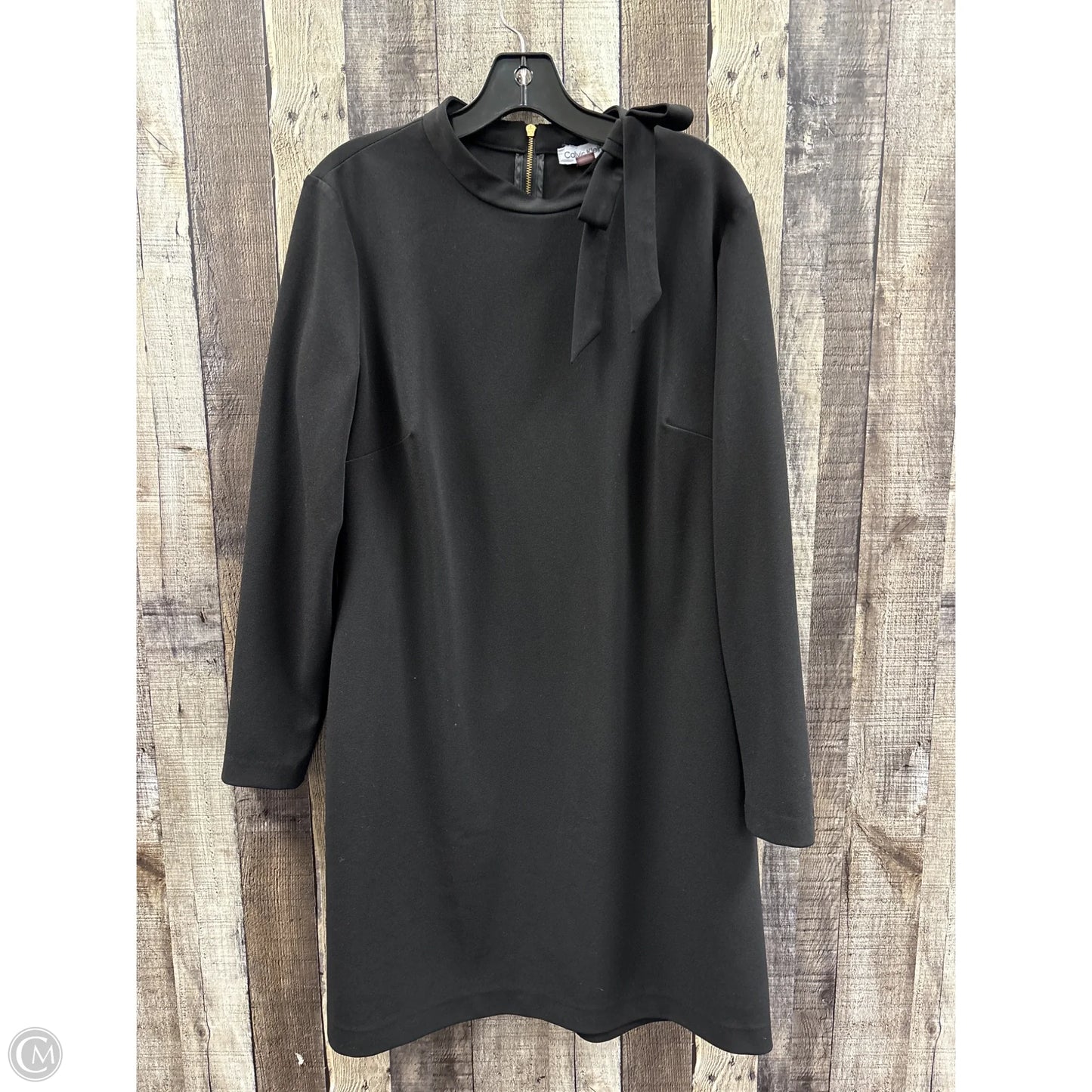 Dress Casual Midi By Calvin Klein In Black, Size: Xl